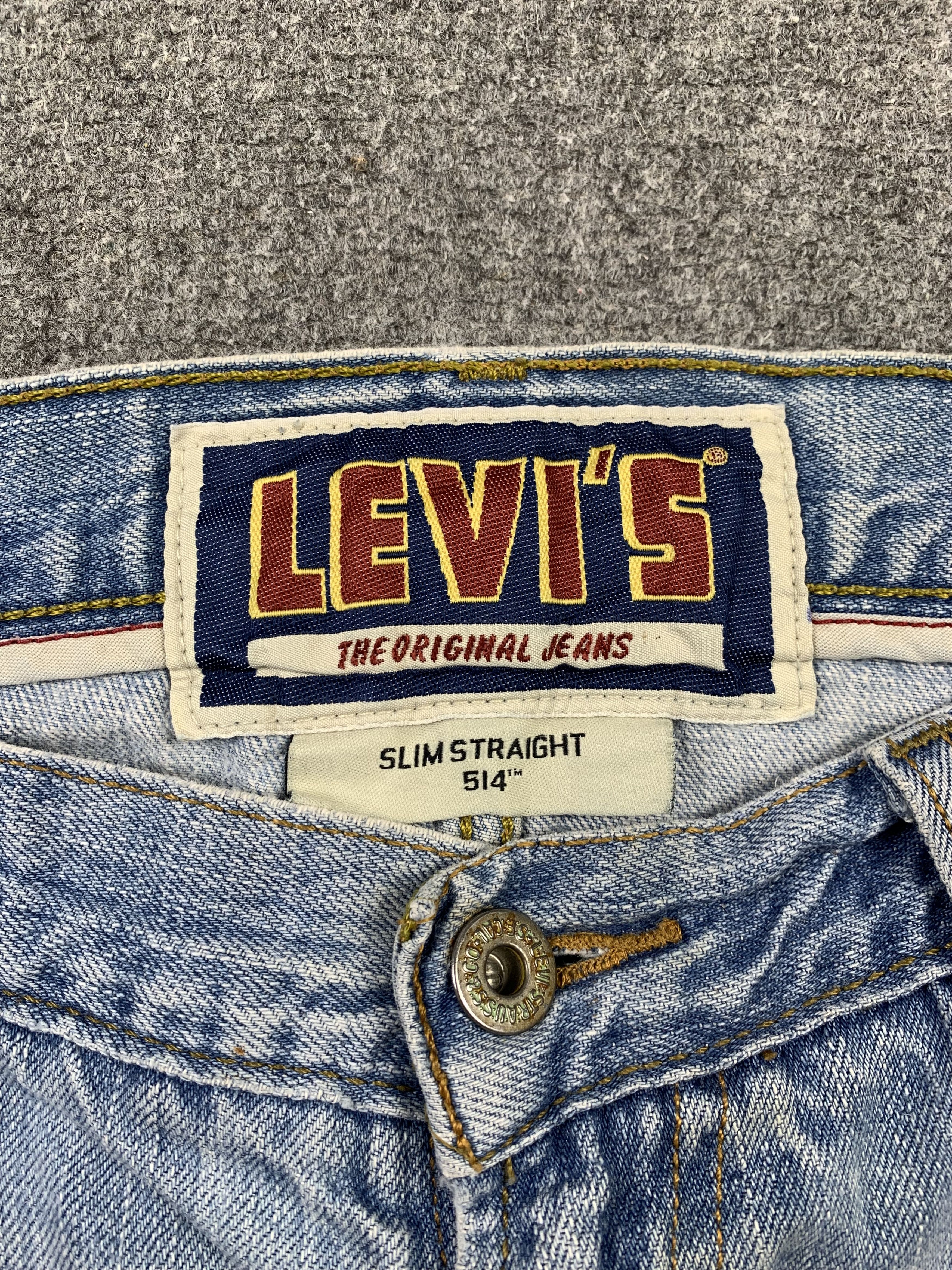 Levi's Vintage Levis 514 Light Wash Jeans DP2176 Size US 37 - 7 Thumbnail