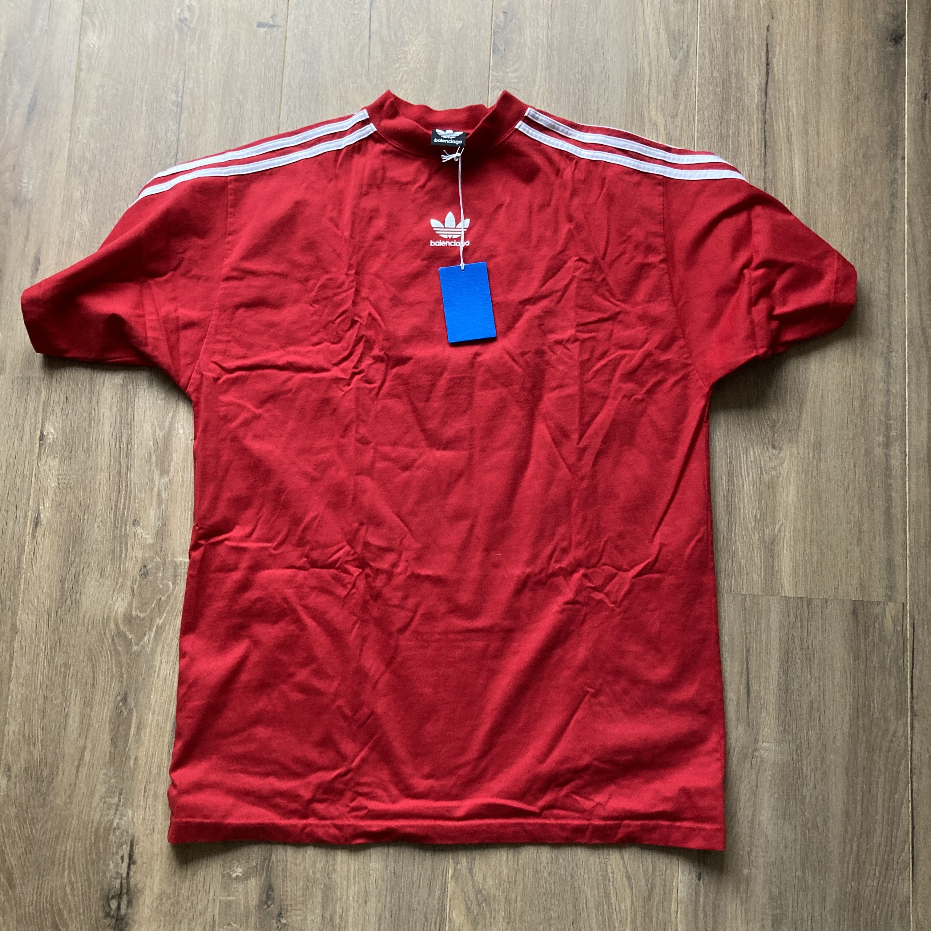 Adidas × Balenciaga NEW SPRING 23 RUNWAY sz1 OVERSIZED TEE Size US XL / EU 56 / 4 - 1 Thumbnail