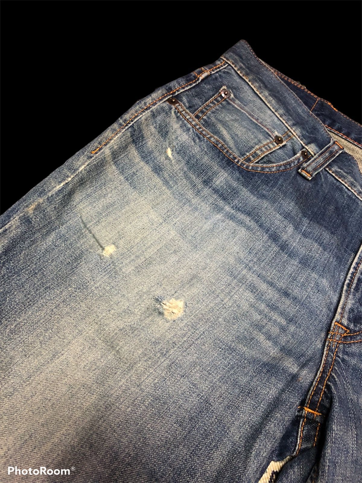 Edwin × Japanese Brand WASHED⚡️⚡️EDWIN GOLD RUSH DISTRESSED DENIM Size US 34 / EU 50 - 5 Thumbnail