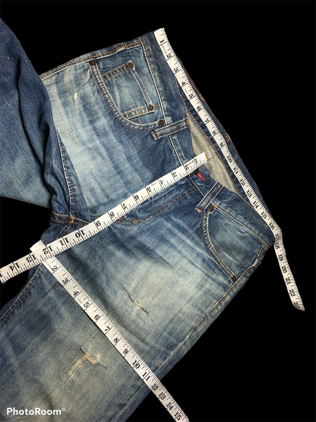 Edwin × Japanese Brand WASHED⚡️⚡️EDWIN GOLD RUSH DISTRESSED DENIM Size US 34 / EU 50 - 7 Thumbnail