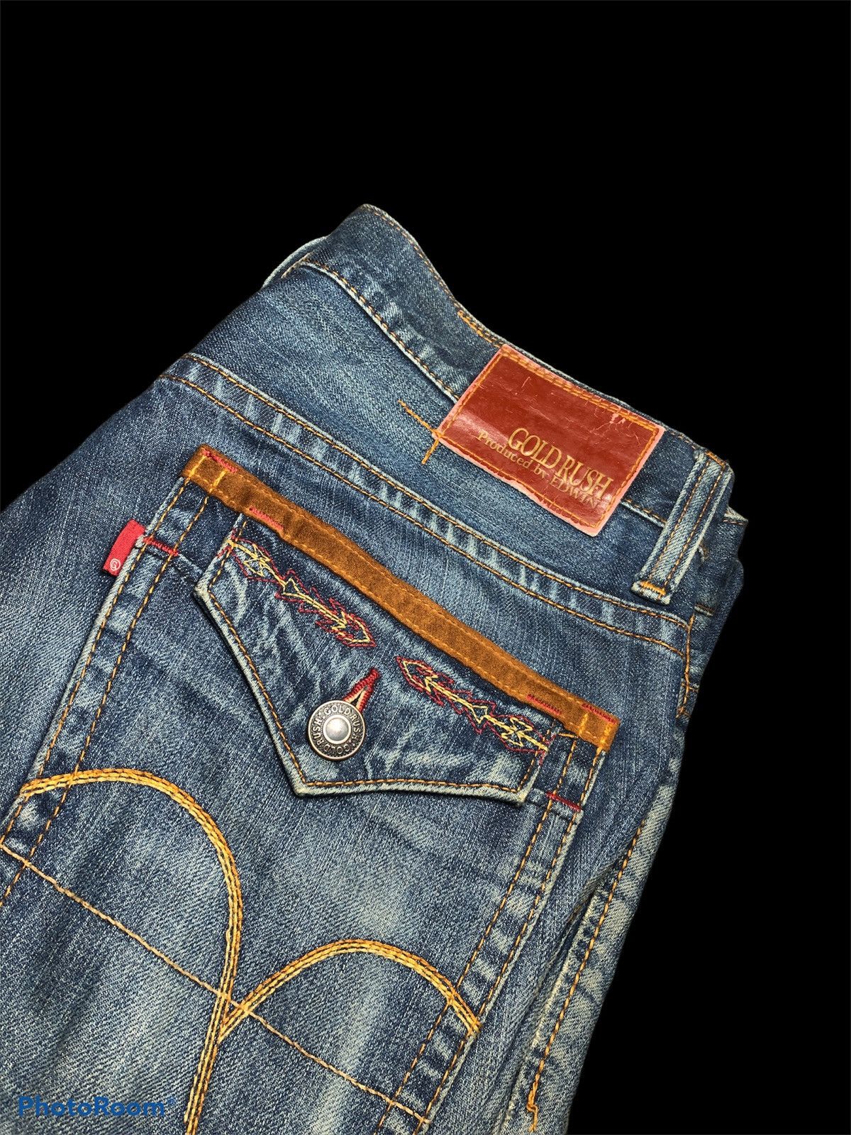 Edwin × Japanese Brand WASHED⚡️⚡️EDWIN GOLD RUSH DISTRESSED DENIM Size US 34 / EU 50 - 11 Thumbnail