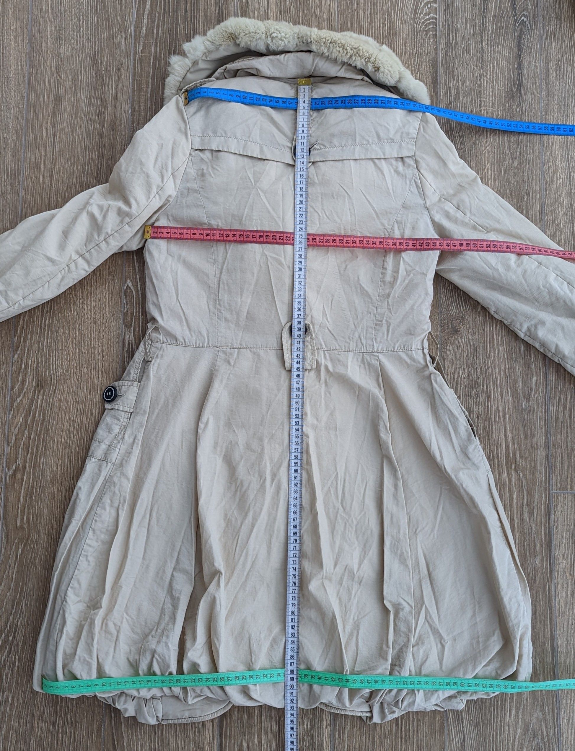 Max Mara Max Mara Womens Down Coat Jacket Made In Italy White Beige Size S / US 4 / IT 40 - 23 Thumbnail