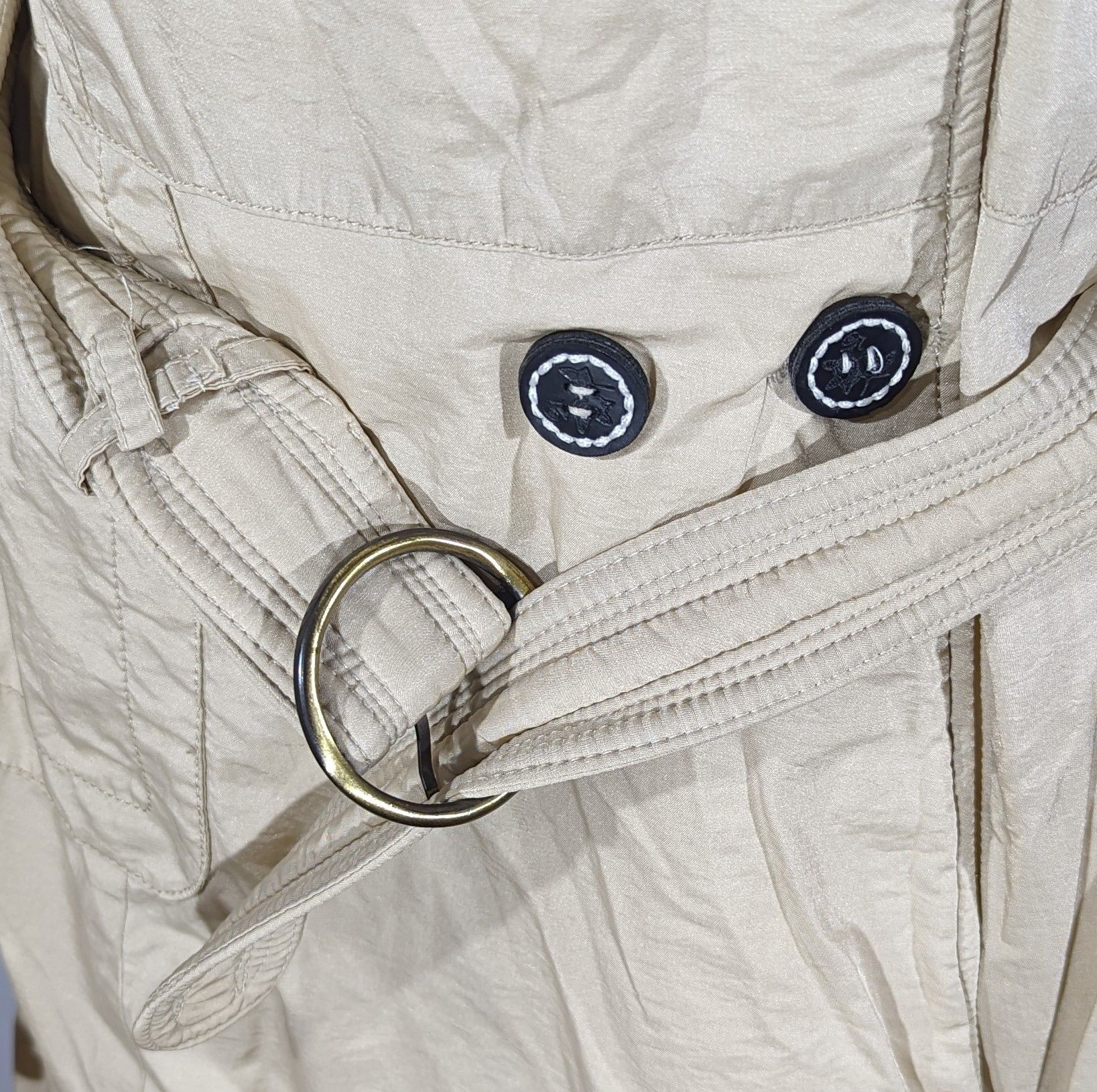 Max Mara Max Mara Womens Down Coat Jacket Made In Italy White Beige Size S / US 4 / IT 40 - 6 Thumbnail