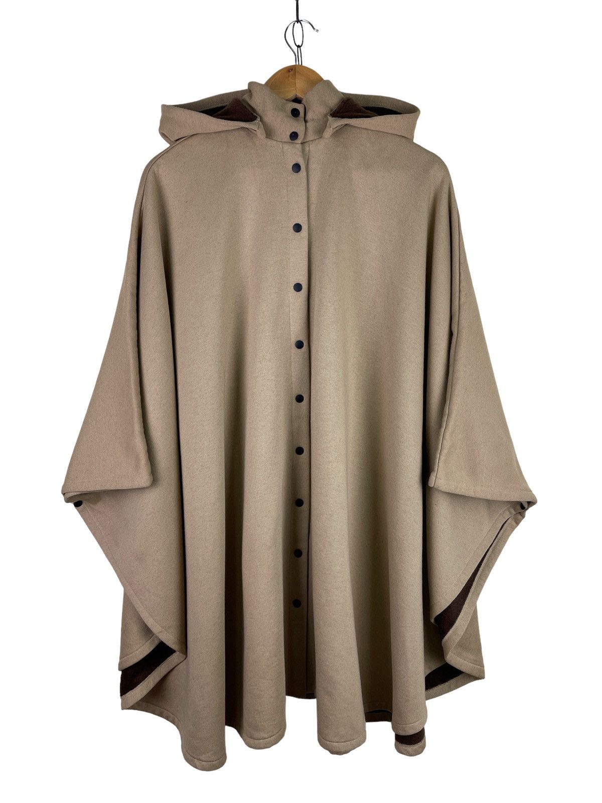 Norma Kamali Women’s Cotton Blend Poncho Detachable Hood Cape Size M / US 6-8 / IT 42-44 - 1 Thumbnail