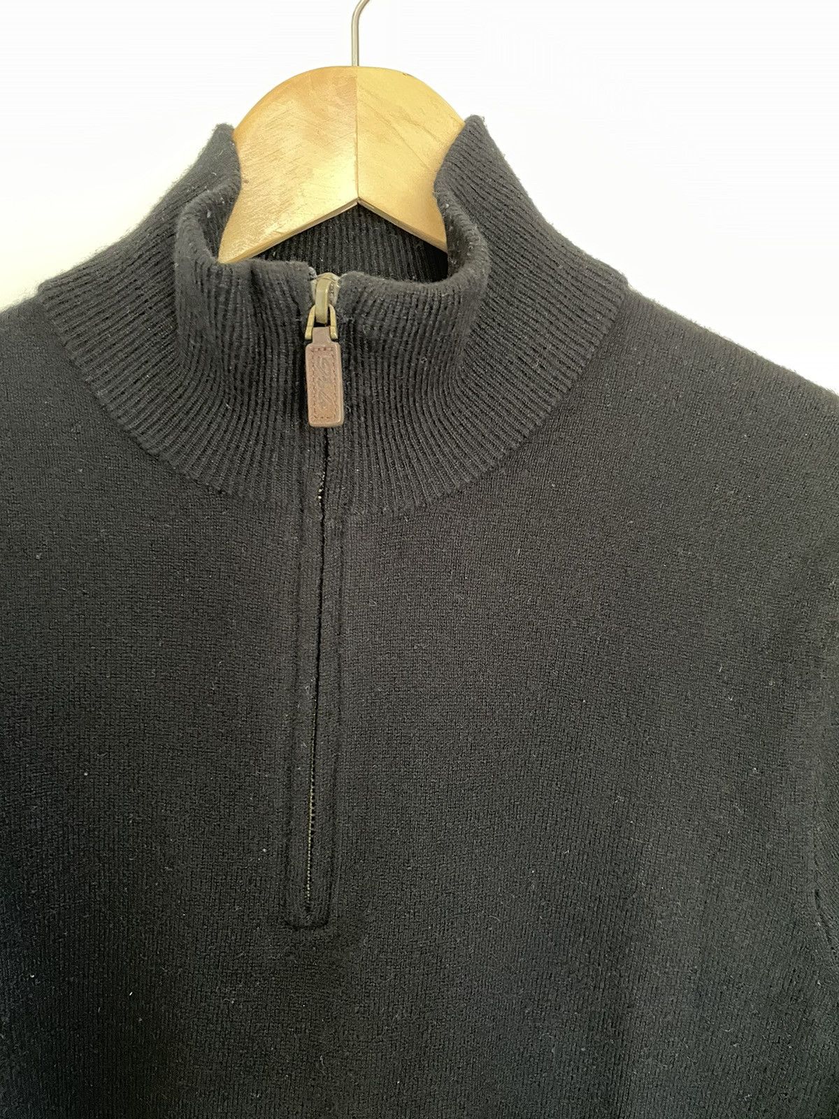 Ralph Lauren Black Cashmere Half Zip Sweater Size US S / EU 44-46 / 1 - 2 Thumbnail