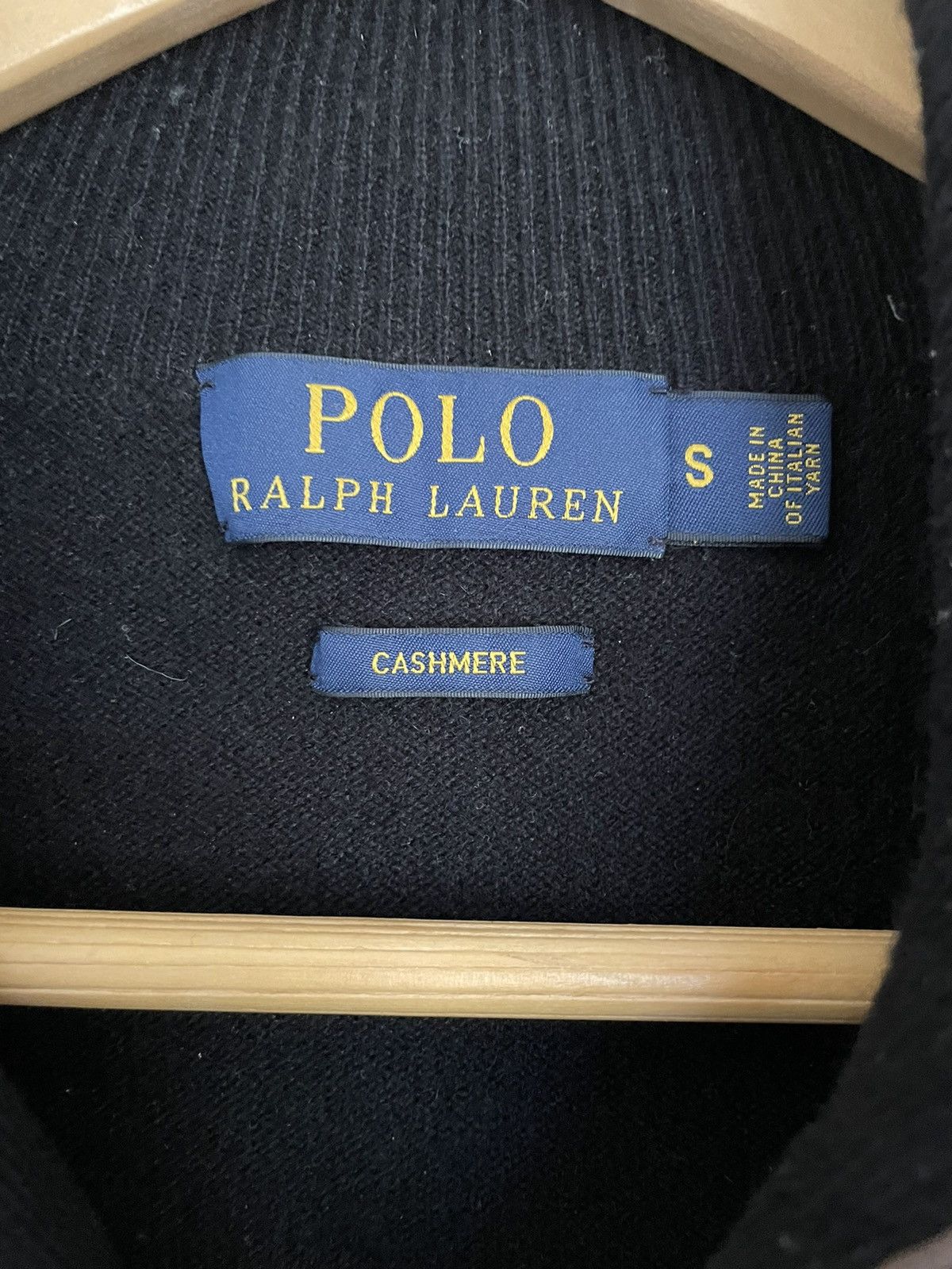 Ralph Lauren Black Cashmere Half Zip Sweater Size US S / EU 44-46 / 1 - 3 Thumbnail