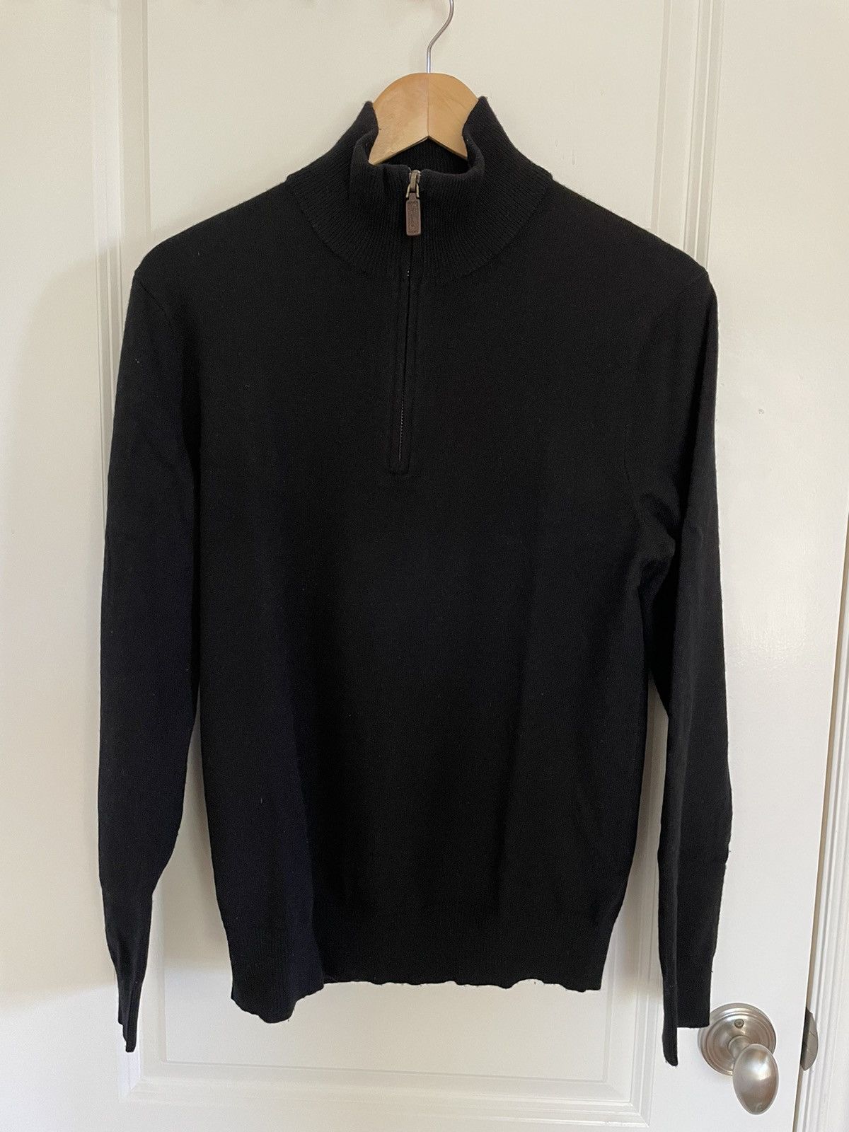 Ralph Lauren Black Cashmere Half Zip Sweater Size US S / EU 44-46 / 1 - 1 Thumbnail