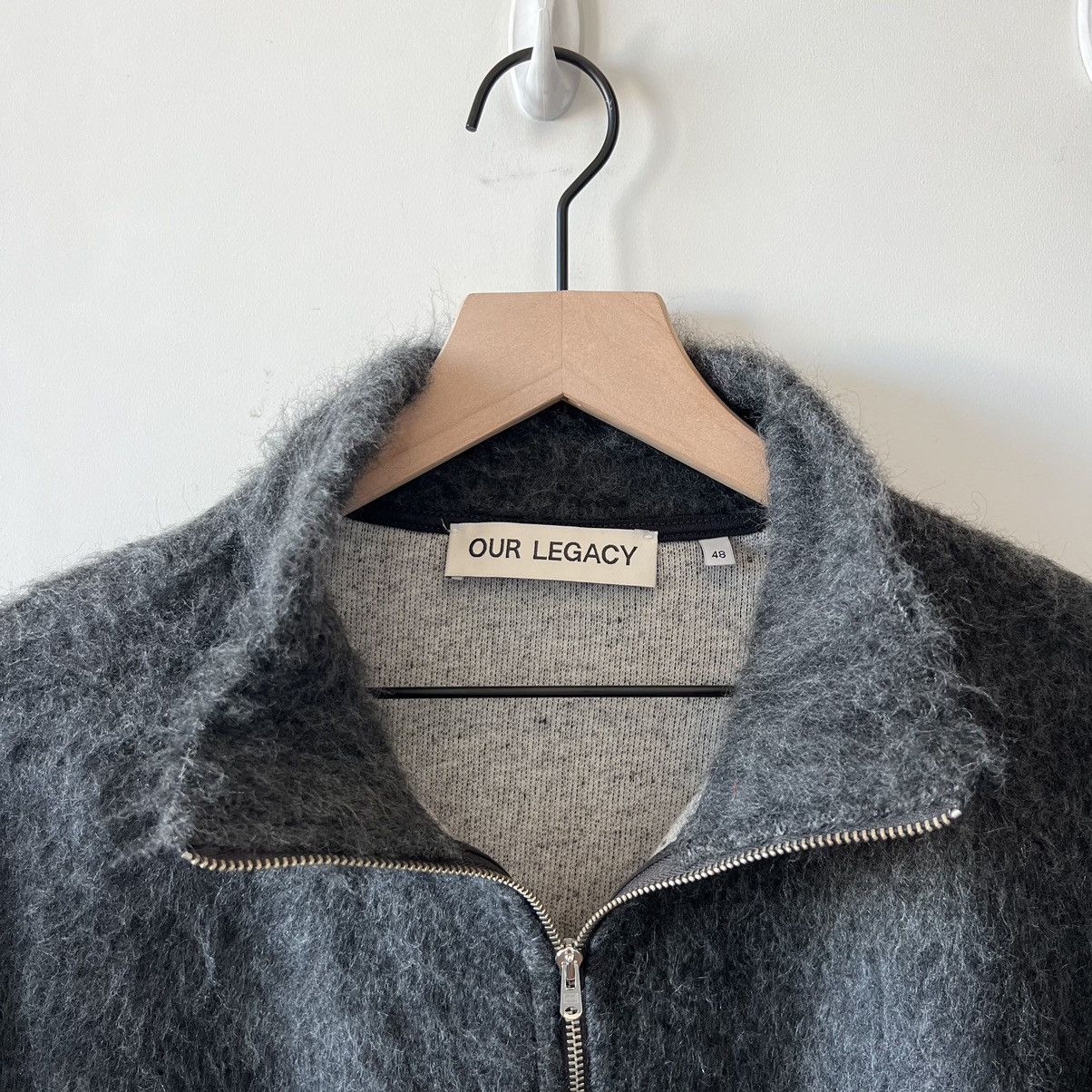 Our Legacy Our Legacy Shrunken Full Zip Polo - Ash Grey Alpaca | Grailed