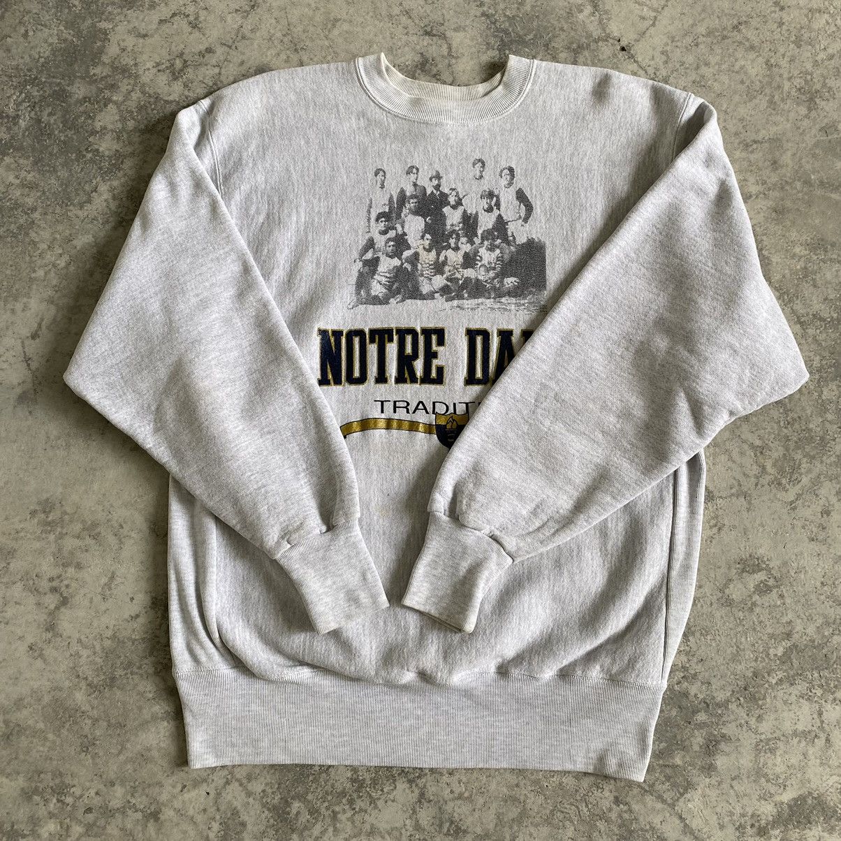 Vintage Vintage Notre Dame Tradition Thick Cotton Sweatshirt Size US XL / EU 56 / 4 - 6 Thumbnail