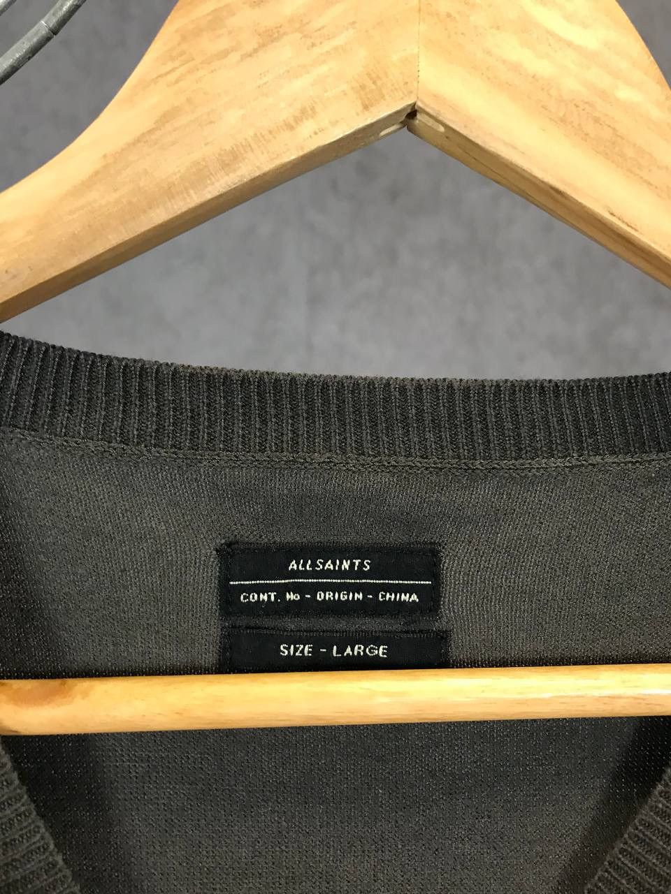 Allsaints × Vintage Allsaints luxury vintage sweatshirt Size US L / EU 52-54 / 3 - 3 Thumbnail