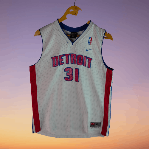 NBA NIKE Team NBA Detroit #31 Milicic Patches Jersey Size US M / EU 48-50 / 2 - 1 Thumbnail
