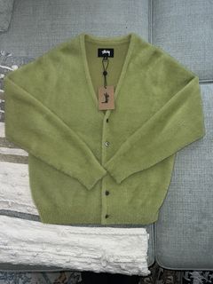 Stussy Shaggy Cardigan | Grailed