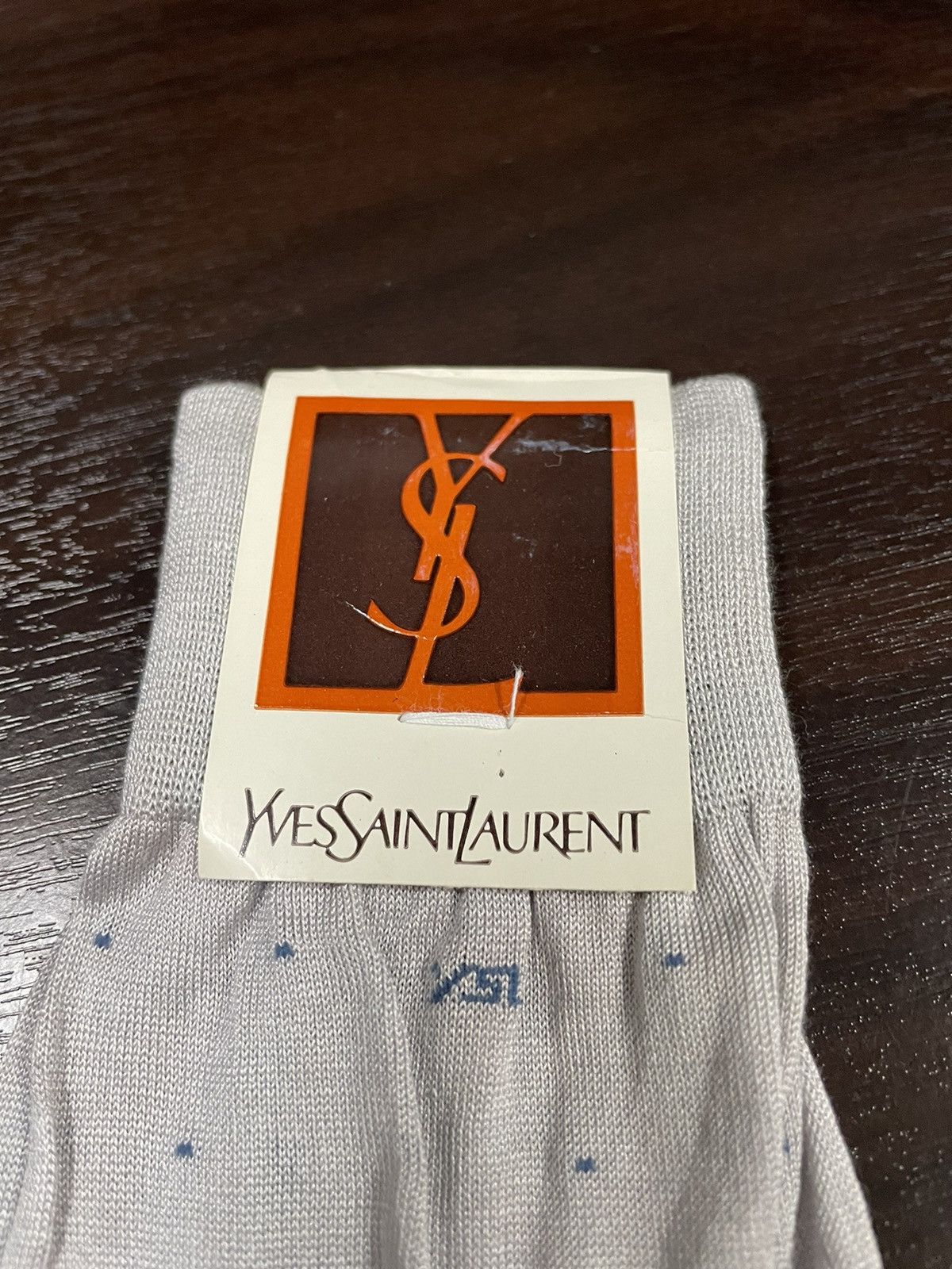 Designer × Vintage × Yves Saint Laurent Rare!!!Vintage Sock YSL New Old Stock Size ONE SIZE - 2 Thumbnail
