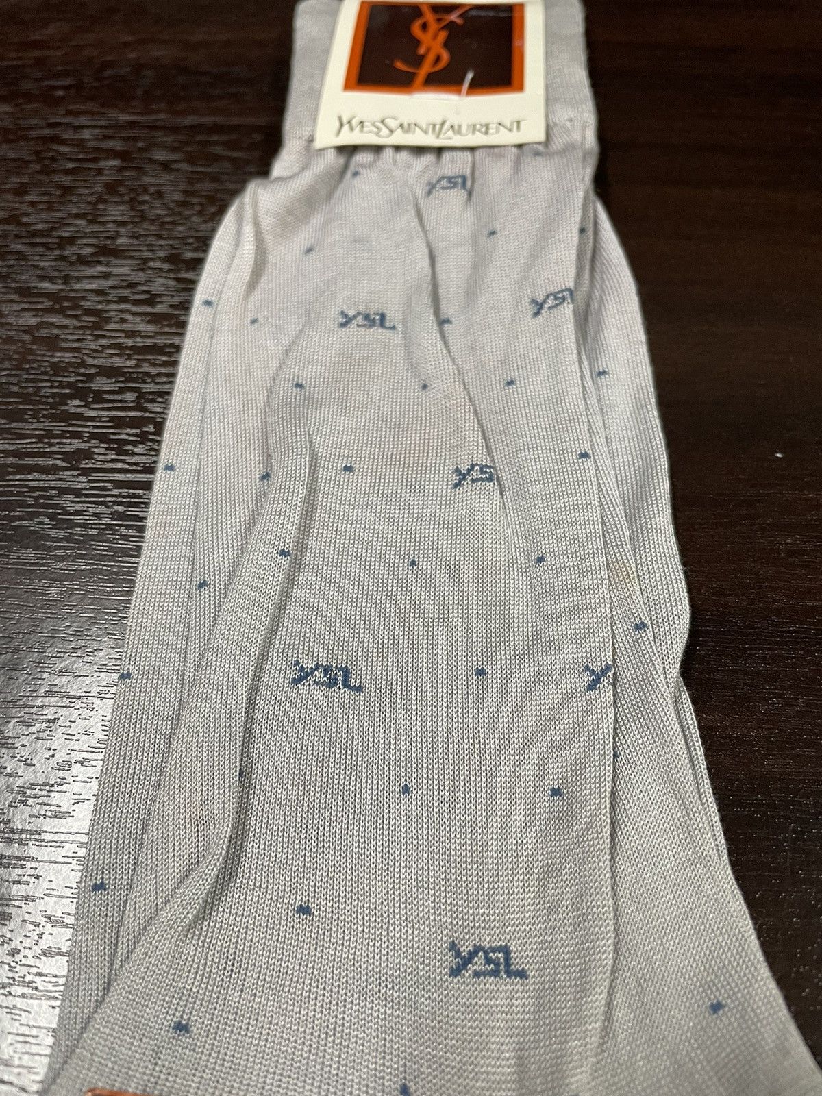 Designer × Vintage × Yves Saint Laurent Rare!!!Vintage Sock YSL New Old Stock Size ONE SIZE - 6 Thumbnail
