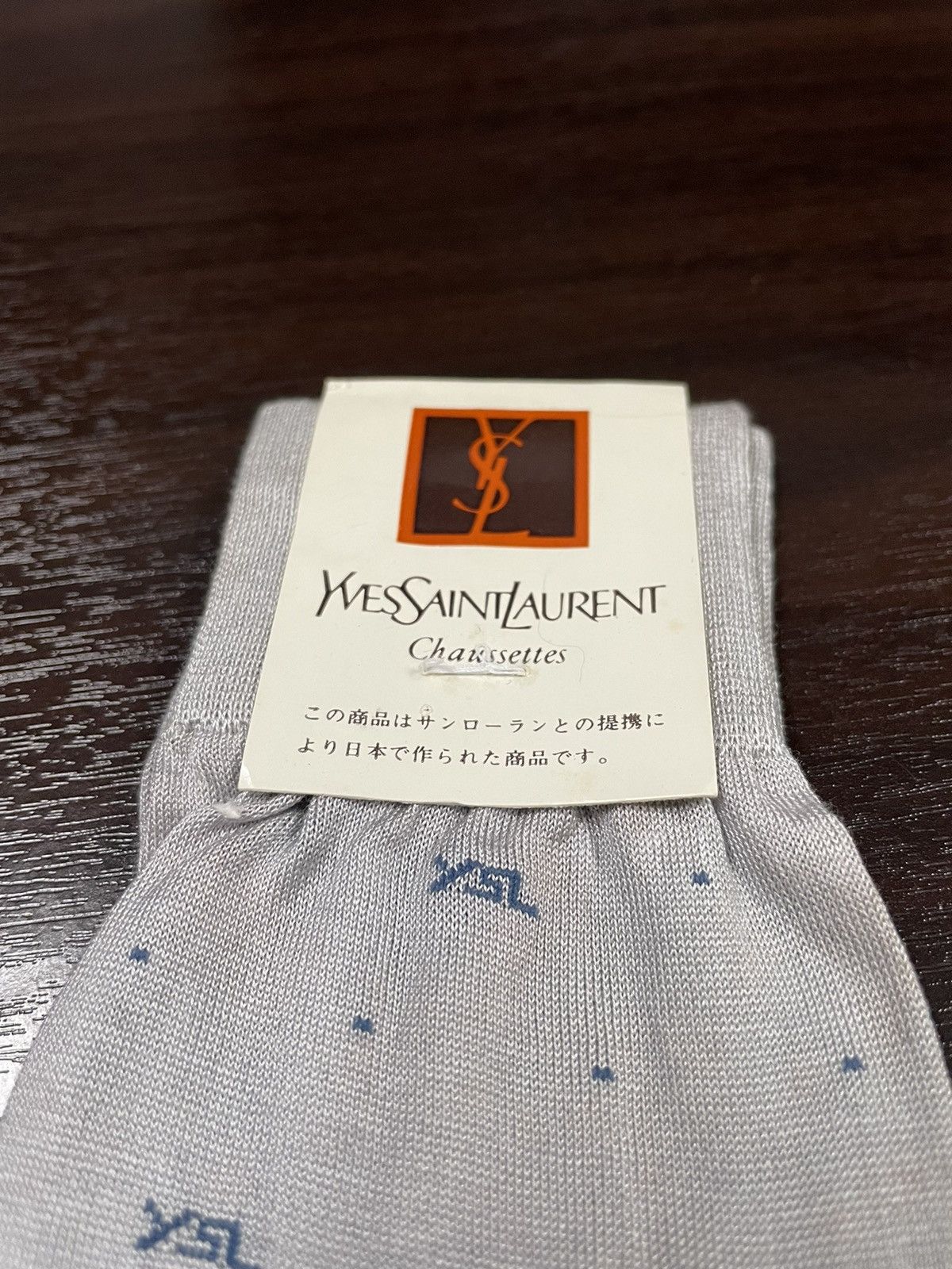 Designer × Vintage × Yves Saint Laurent Rare!!!Vintage Sock YSL New Old Stock Size ONE SIZE - 5 Thumbnail