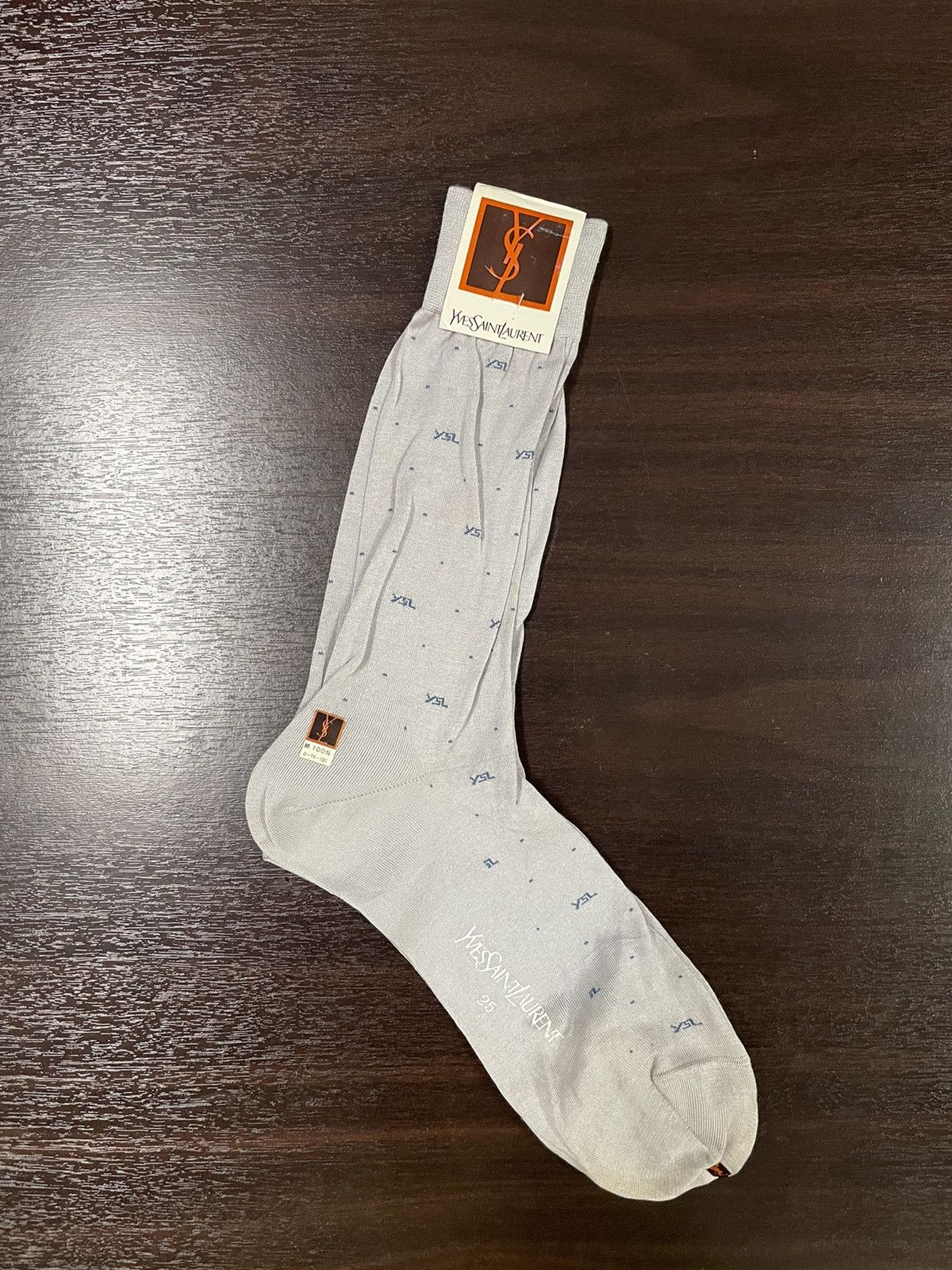 Designer × Vintage × Yves Saint Laurent Rare!!!Vintage Sock YSL New Old Stock Size ONE SIZE - 1 Thumbnail