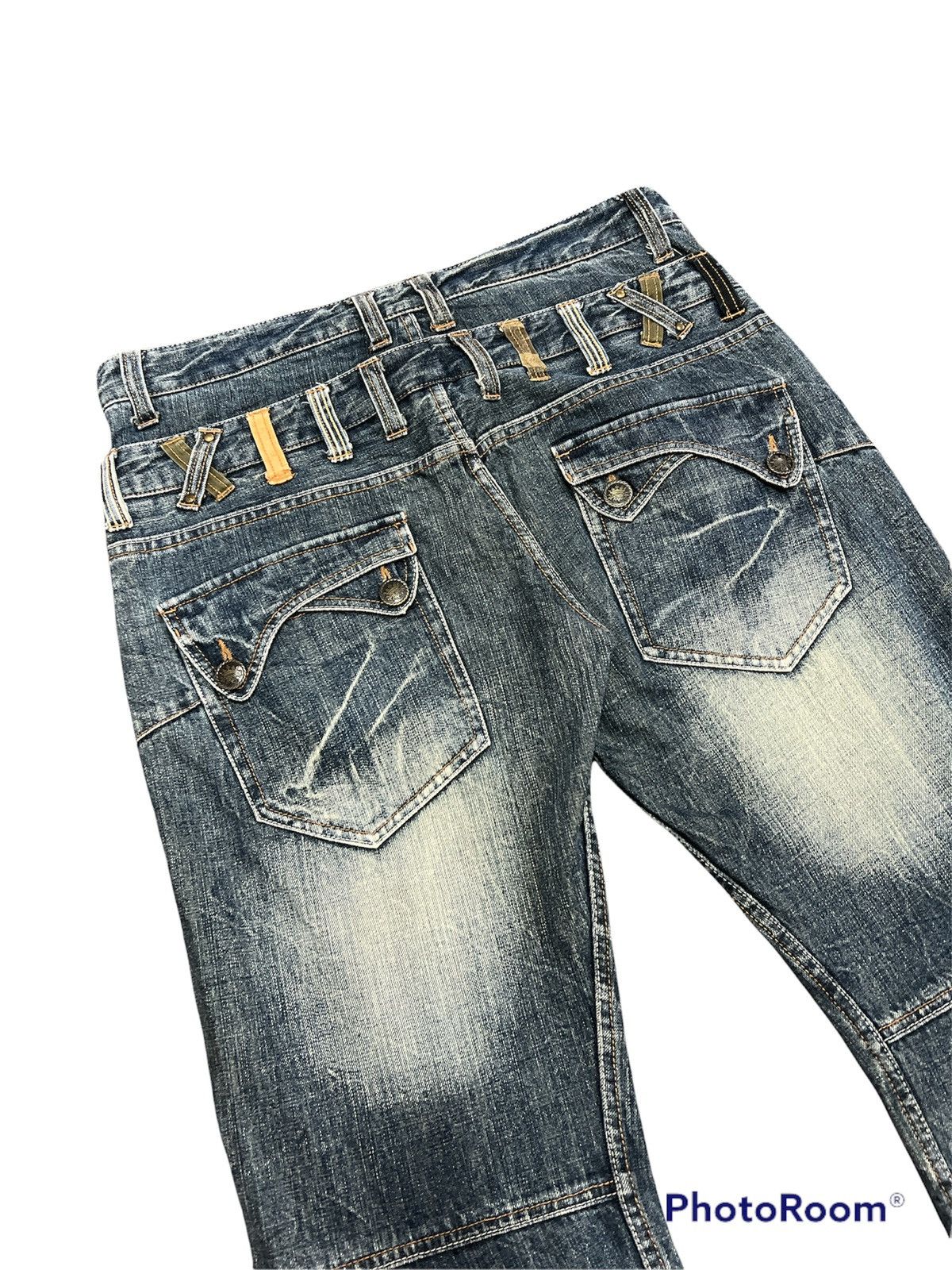 Japanese Brand Japanese Brand Distressed Washer Kurt Kobain Double Waist Size US 30 / EU 46 - 5 Thumbnail
