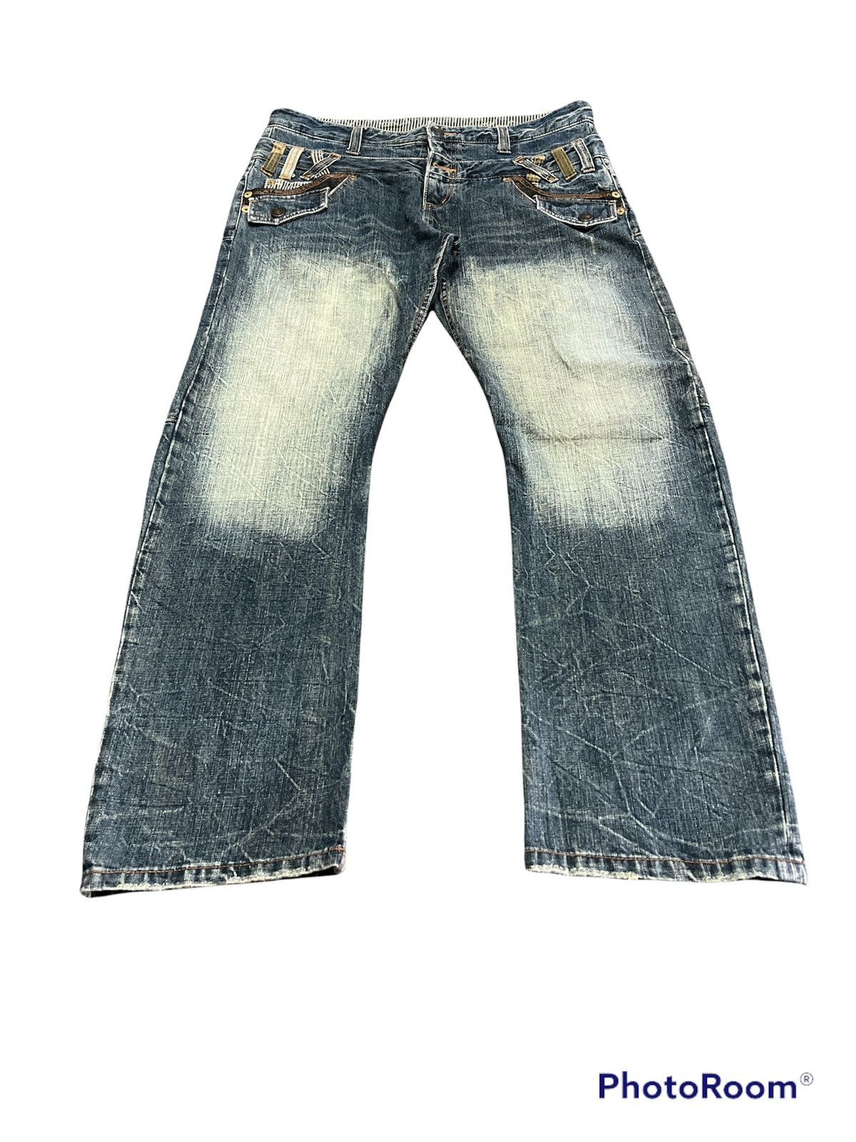 Japanese Brand Japanese Brand Distressed Washer Kurt Kobain Double Waist Size US 30 / EU 46 - 3 Thumbnail