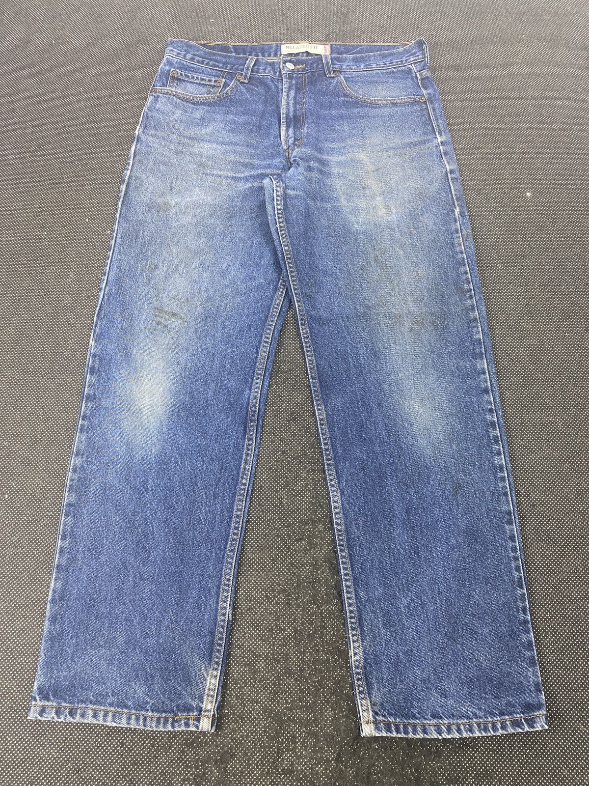 Levi's VINTAGE LEVIS 550 BLUE WASH JEANS-J469 Size US 36 / EU 52 - 2 Thumbnail