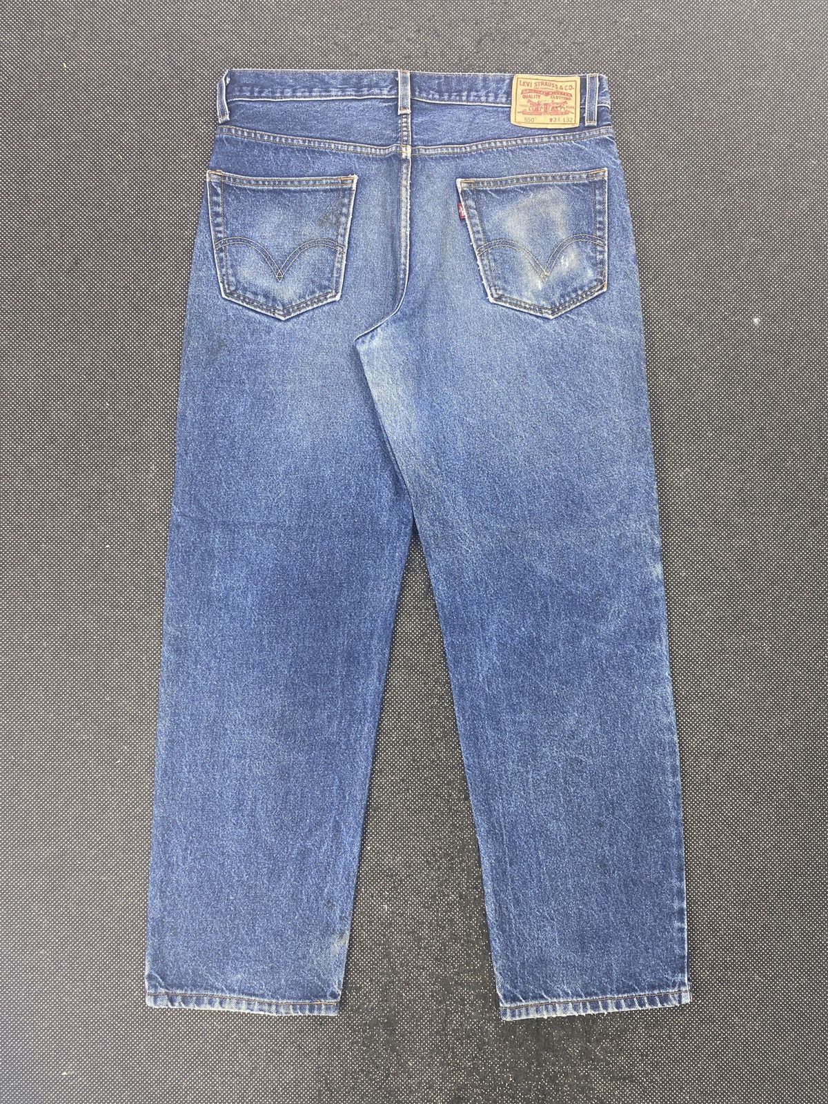 Levi's VINTAGE LEVIS 550 BLUE WASH JEANS-J469 Size US 36 / EU 52 - 3 Thumbnail
