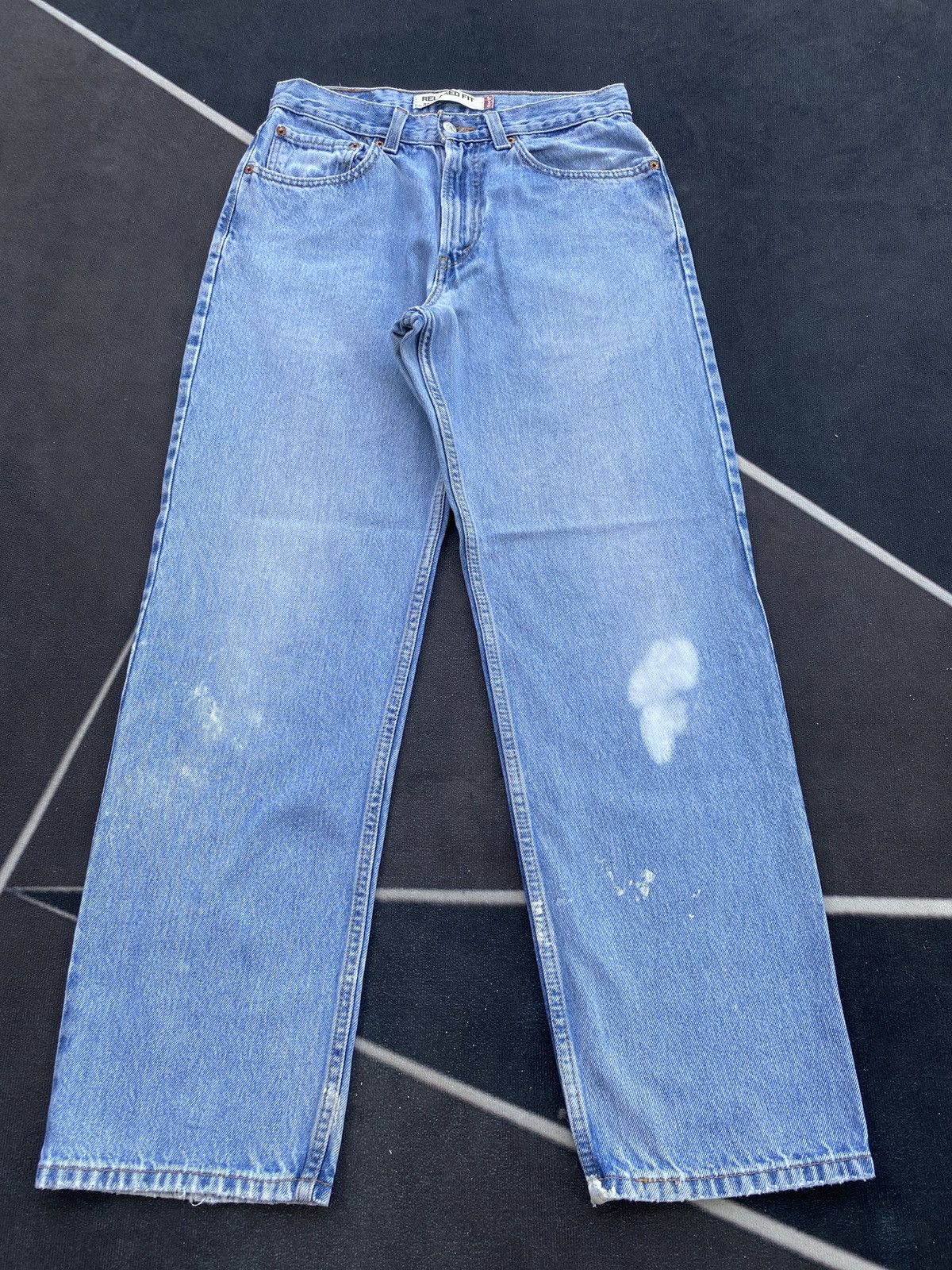 Levi's VINTAGE LEVIS 550 BLUE WASH JEANS-J459 Size US 31 - 2 Thumbnail
