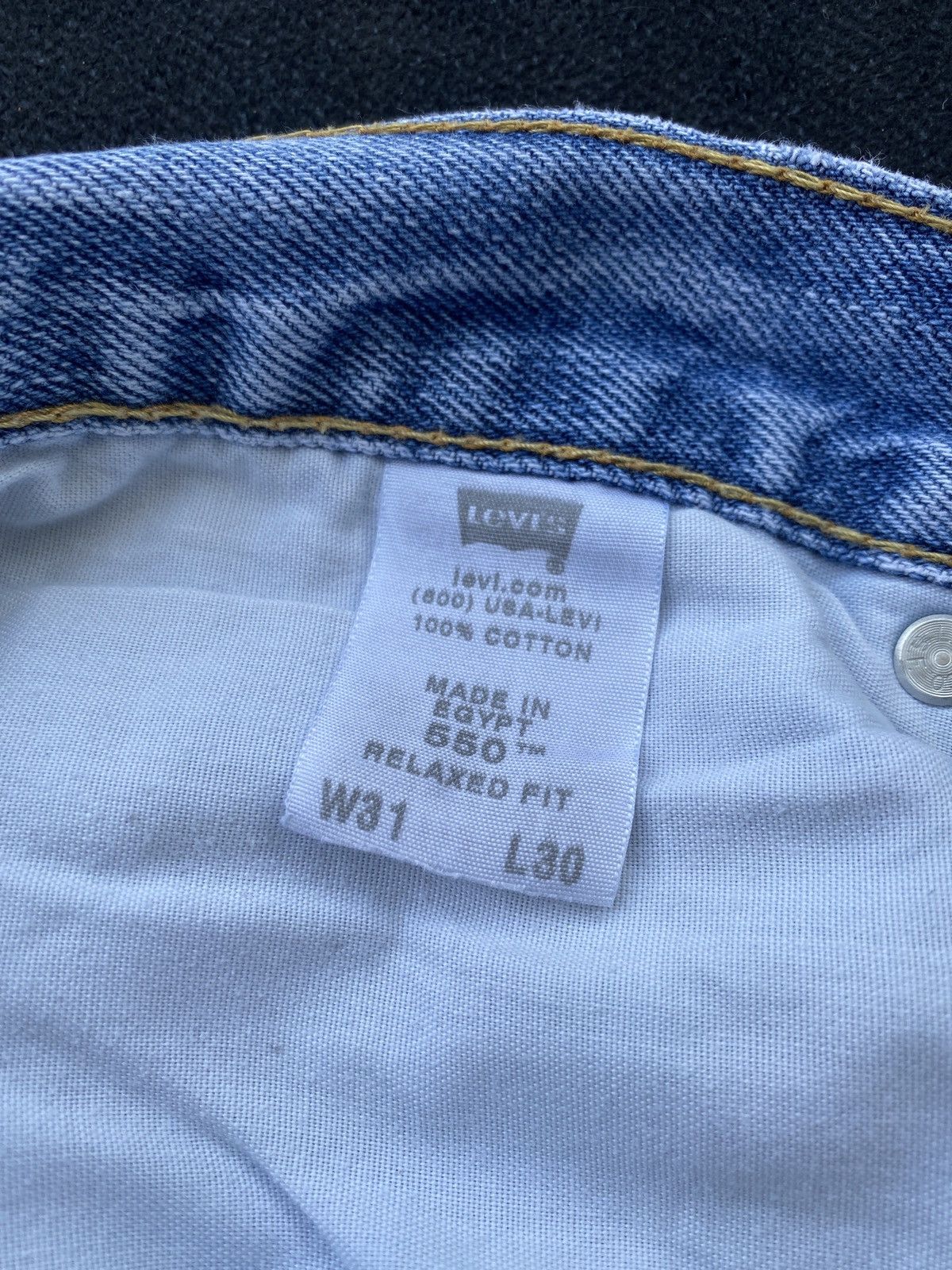 Levi's VINTAGE LEVIS 550 BLUE WASH JEANS-J459 Size US 31 - 7 Thumbnail
