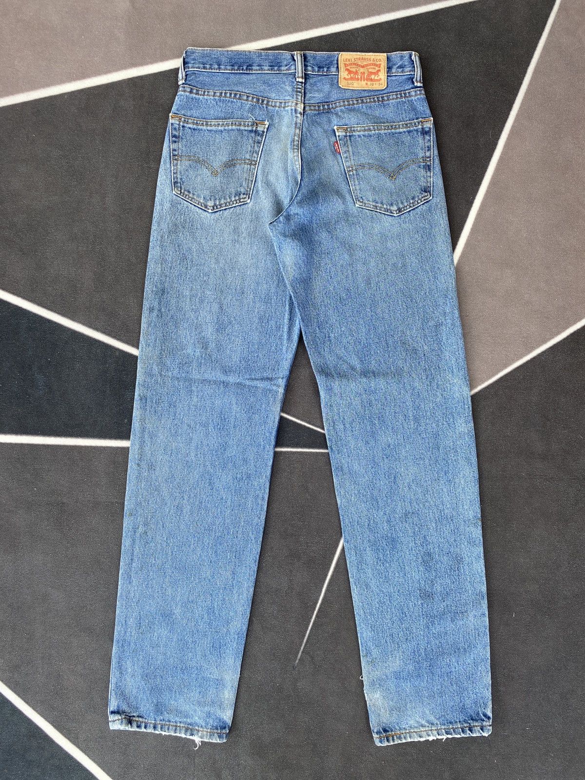 Levi's VINTAGE LEVIS 550 DIRTY BLUE JEANS JEANS-J465 Size US 31 - 3 Thumbnail