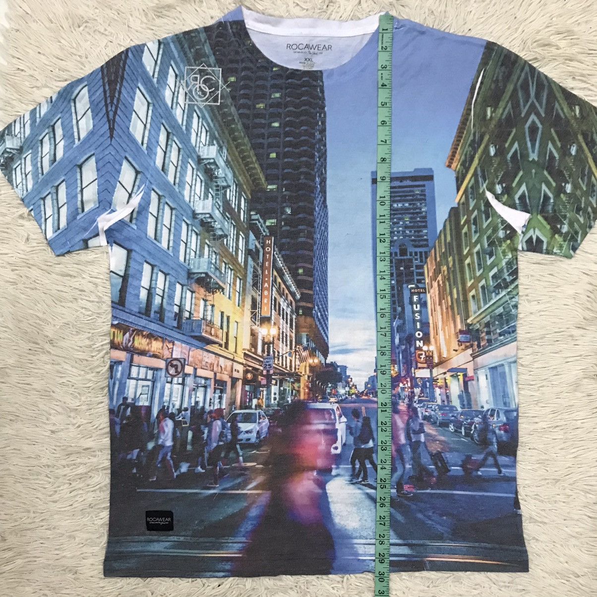 Rocawear Rocawear Overprint Tshirt Size US L / EU 52-54 / 3 - 14 Thumbnail