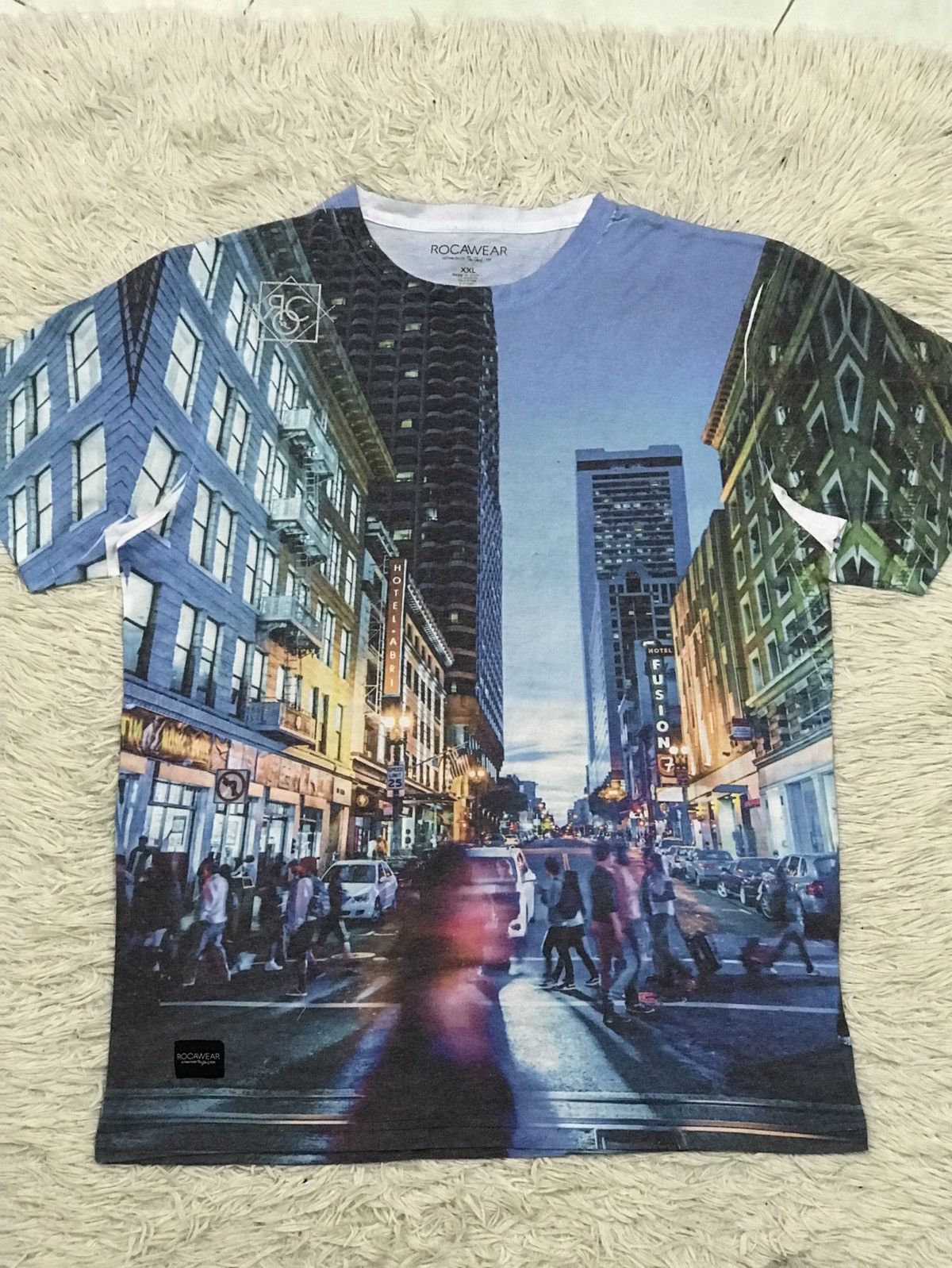 Rocawear Rocawear Overprint Tshirt Size US L / EU 52-54 / 3 - 7 Thumbnail