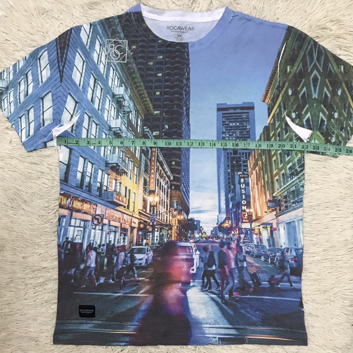 Rocawear Rocawear Overprint Tshirt Size US L / EU 52-54 / 3 - 13 Thumbnail