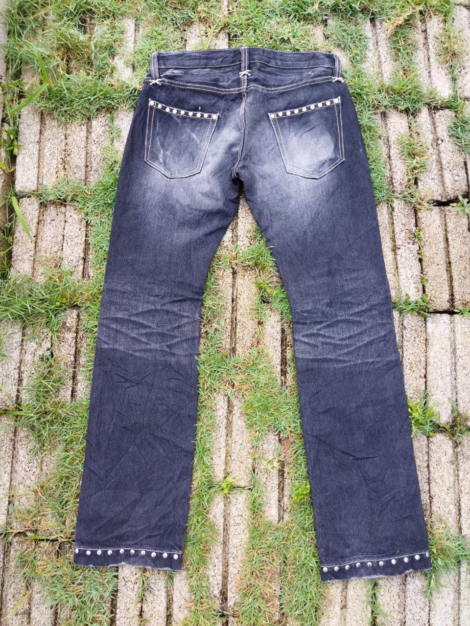 If Six Was Nine Japanese Vanquish Gold Distressed Jeans Size 30" / US 8 / IT 44 - 10 Thumbnail
