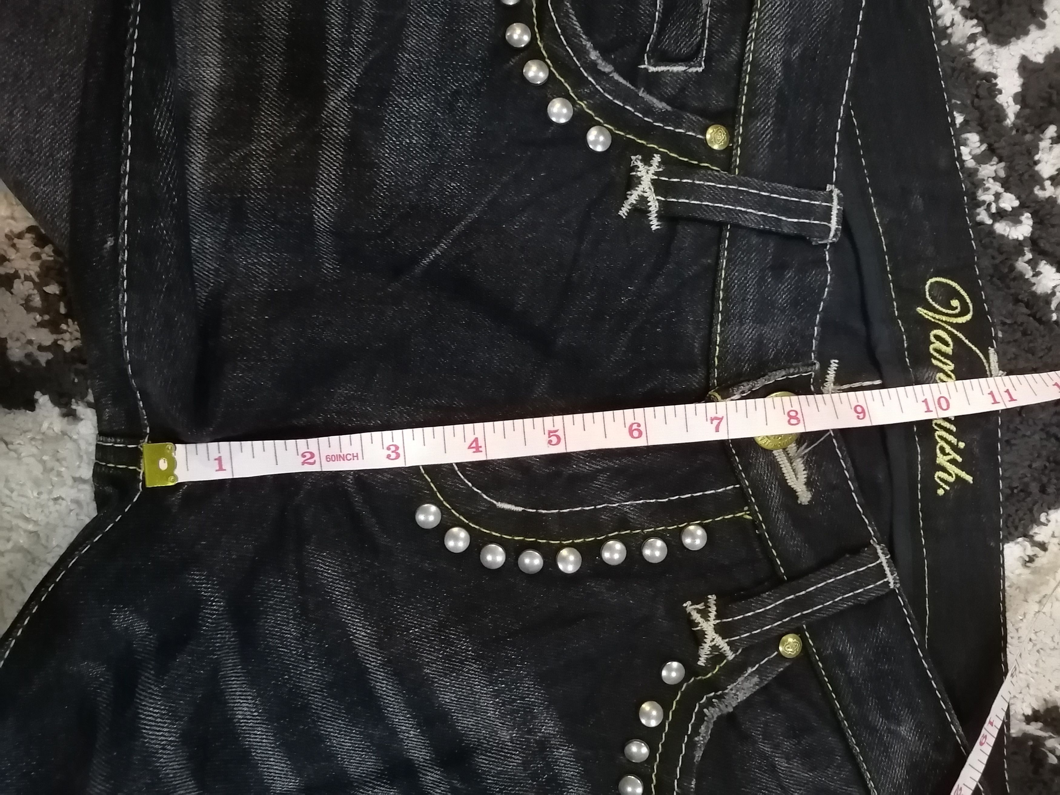 If Six Was Nine Japanese Vanquish Gold Distressed Jeans Size 30" / US 8 / IT 44 - 15 Thumbnail