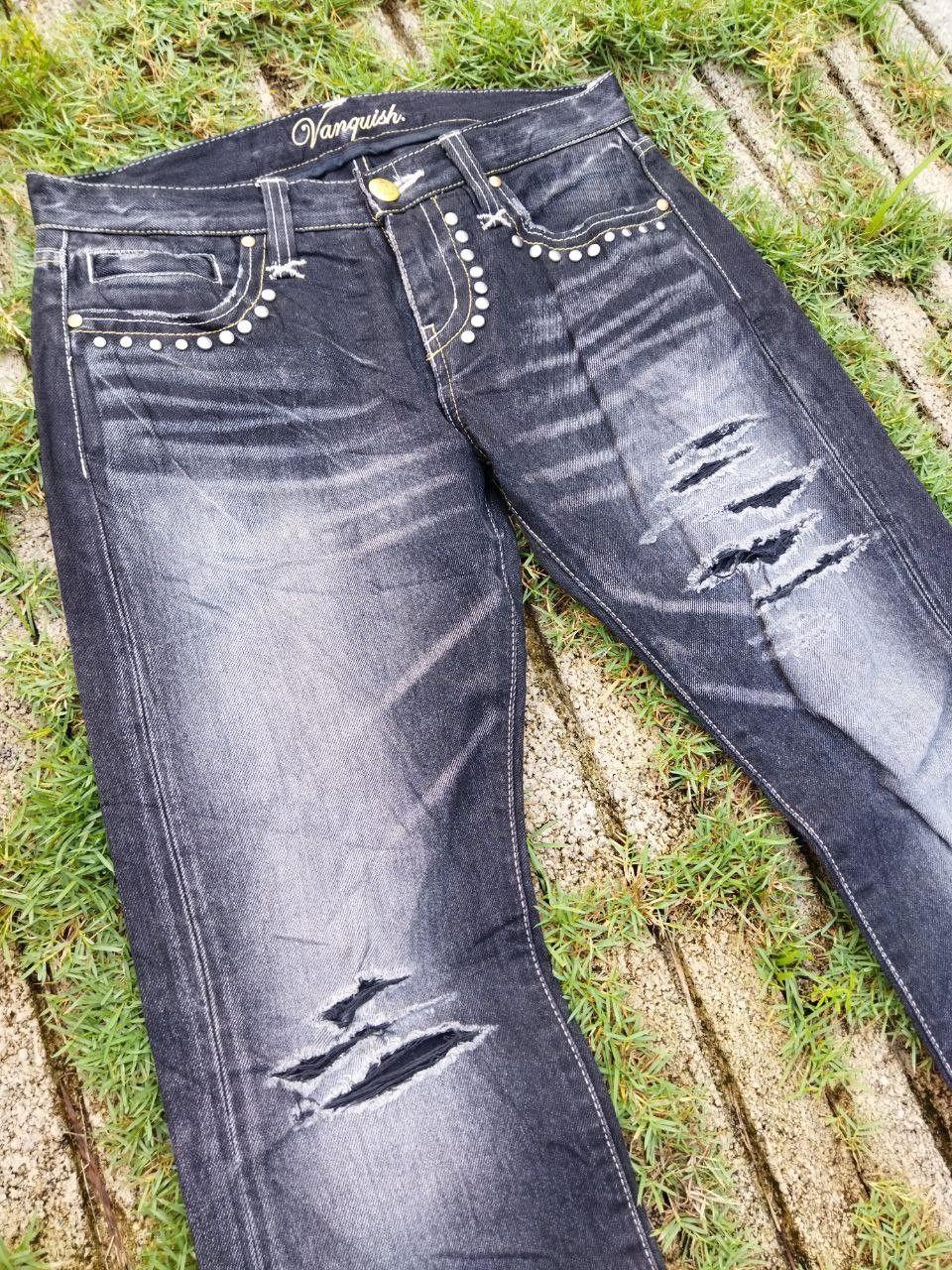 If Six Was Nine Japanese Vanquish Gold Distressed Jeans Size 30" / US 8 / IT 44 - 4 Thumbnail