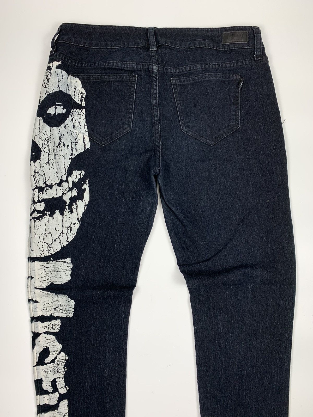 Band Tees × Iron Fist Misfit Overprint Black Skinny Jeans Size US 28 / EU 44 - 10 Thumbnail