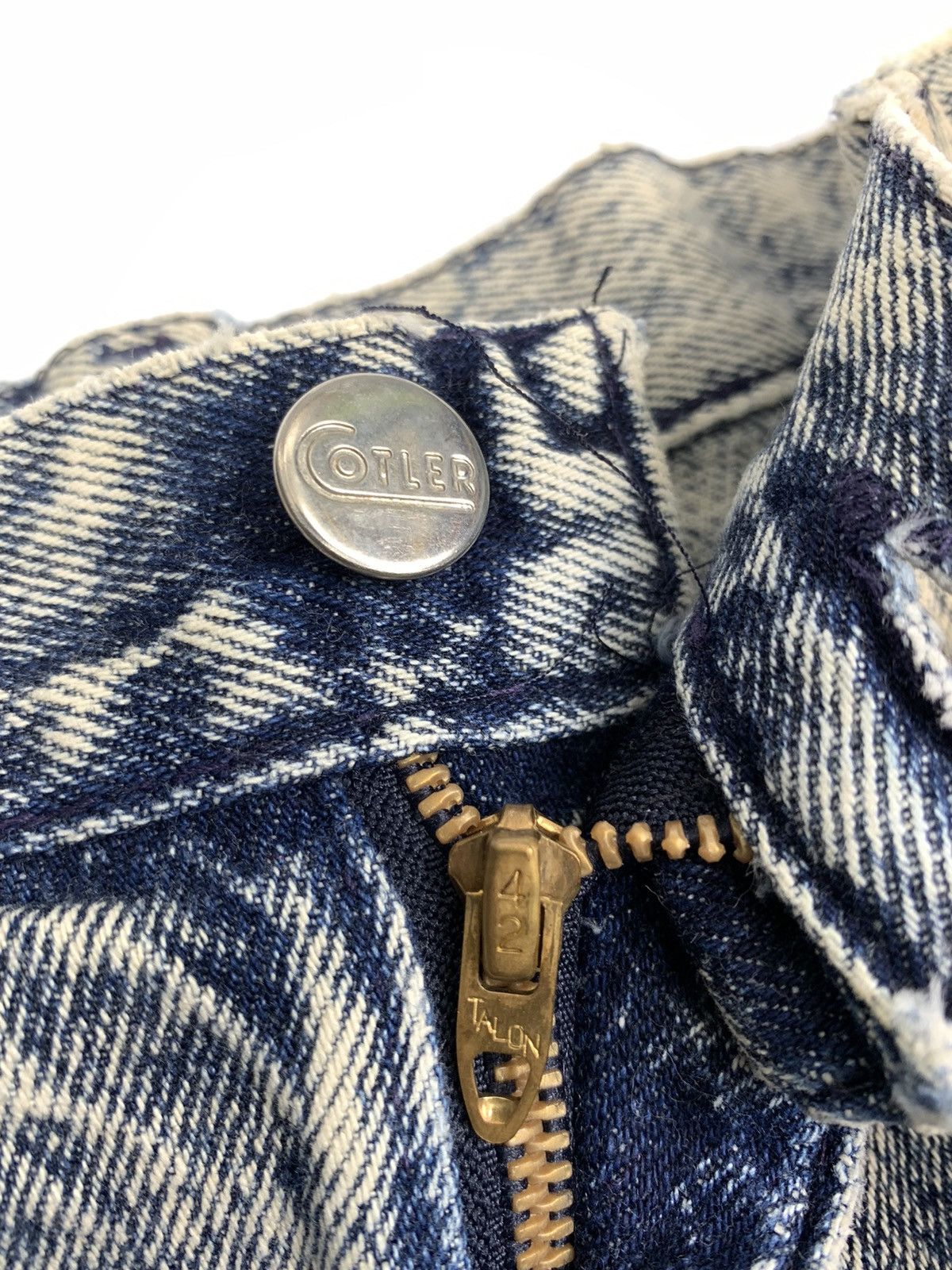 Cutler and Gross × Vintage Vintage 80s Cotler Acidwash Denim Jeans Size US 28 / EU 44 - 6 Thumbnail