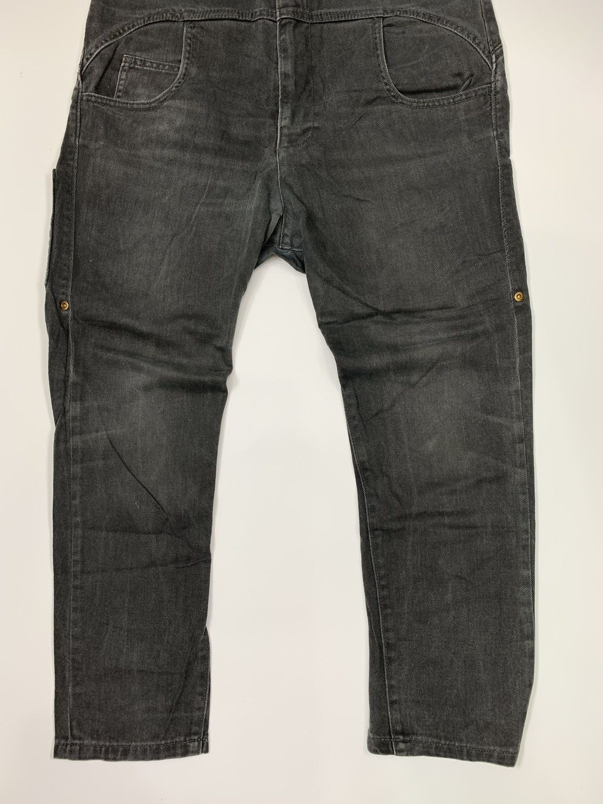 Japanese Brand × mercibeaucoup Mercibeaucoup Hip Hop Trendy Pants Loose Solid Grey Size US 28 / EU 44 - 3 Thumbnail
