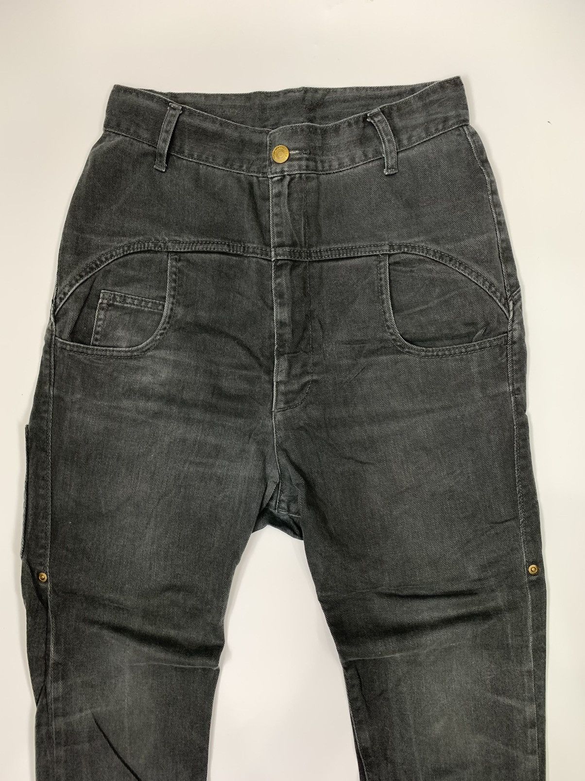 Japanese Brand × mercibeaucoup Mercibeaucoup Hip Hop Trendy Pants Loose Solid Grey Size US 28 / EU 44 - 2 Thumbnail