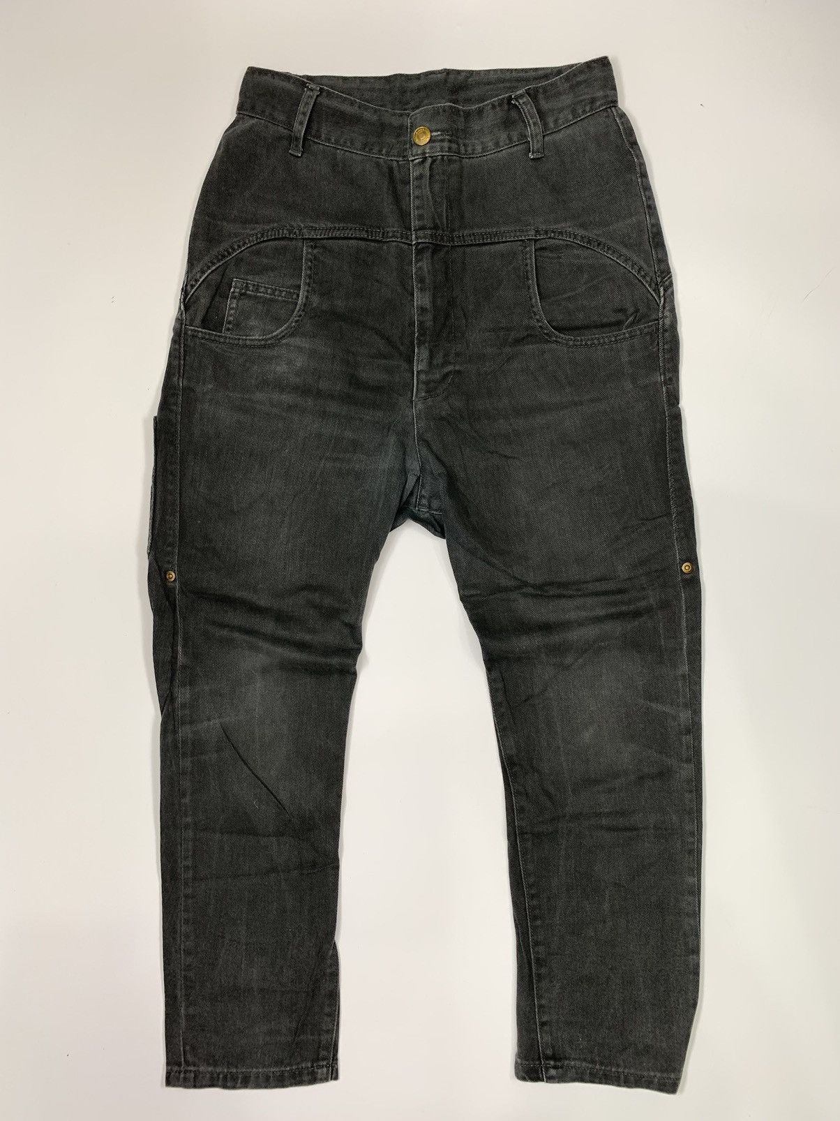 Japanese Brand × mercibeaucoup Mercibeaucoup Hip Hop Trendy Pants Loose Solid Grey Size US 28 / EU 44 - 1 Thumbnail