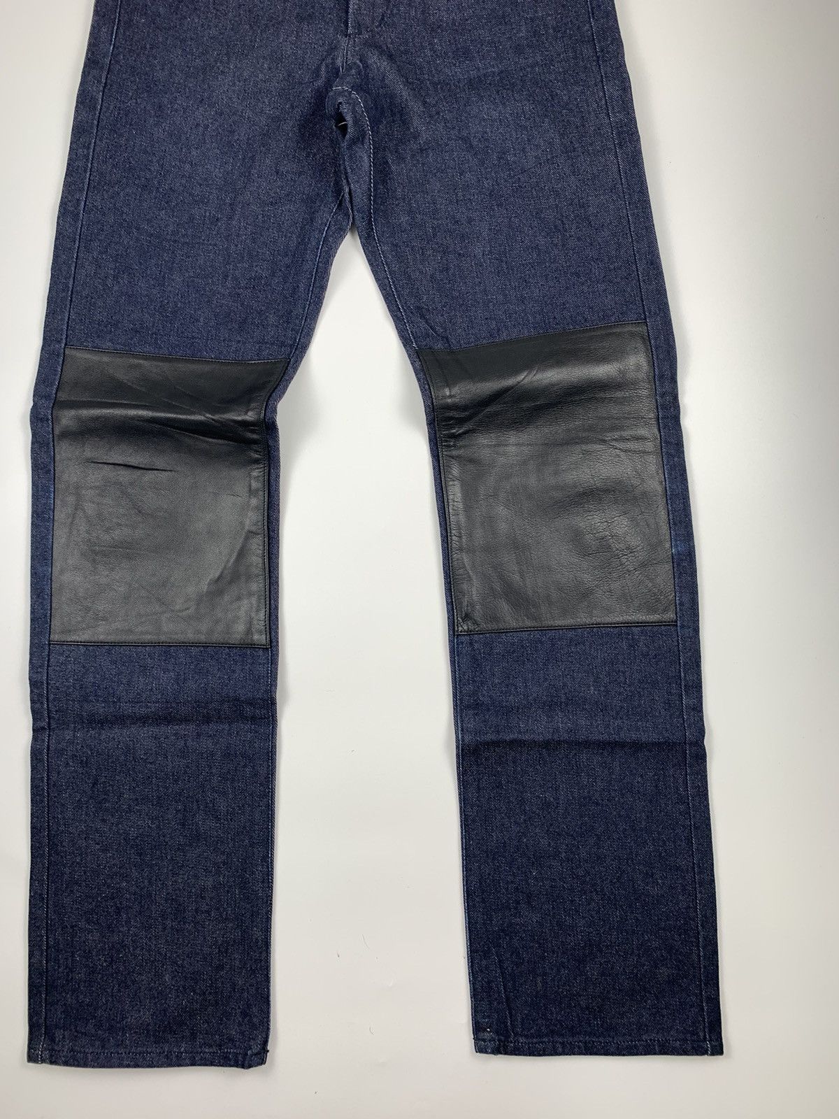 Japanese Brand × Worldwide Youth Worldwide Love Leather Double knee Denim Jeans Size US 29 - 3 Thumbnail
