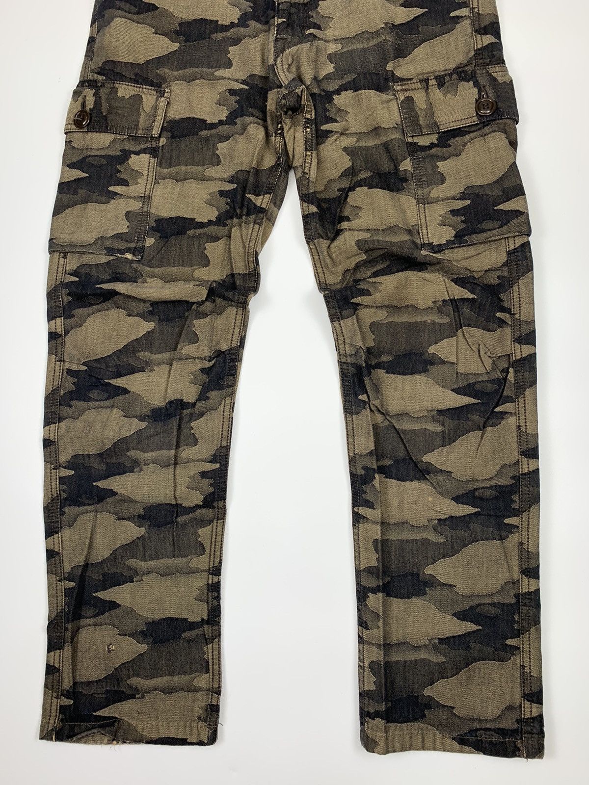 Japanese Brand Blueways Surplus Bws339 Camouflage Cargo Trouser Size US 30 / EU 46 - 4 Thumbnail