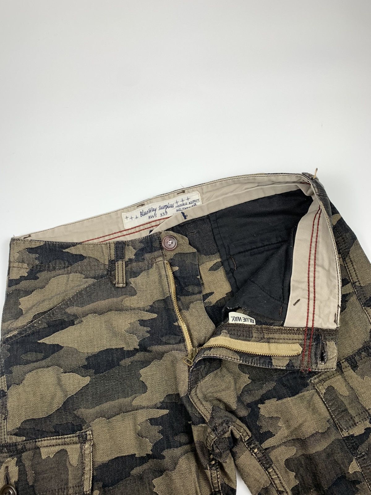Japanese Brand Blueways Surplus Bws339 Camouflage Cargo Trouser Size US 30 / EU 46 - 5 Thumbnail