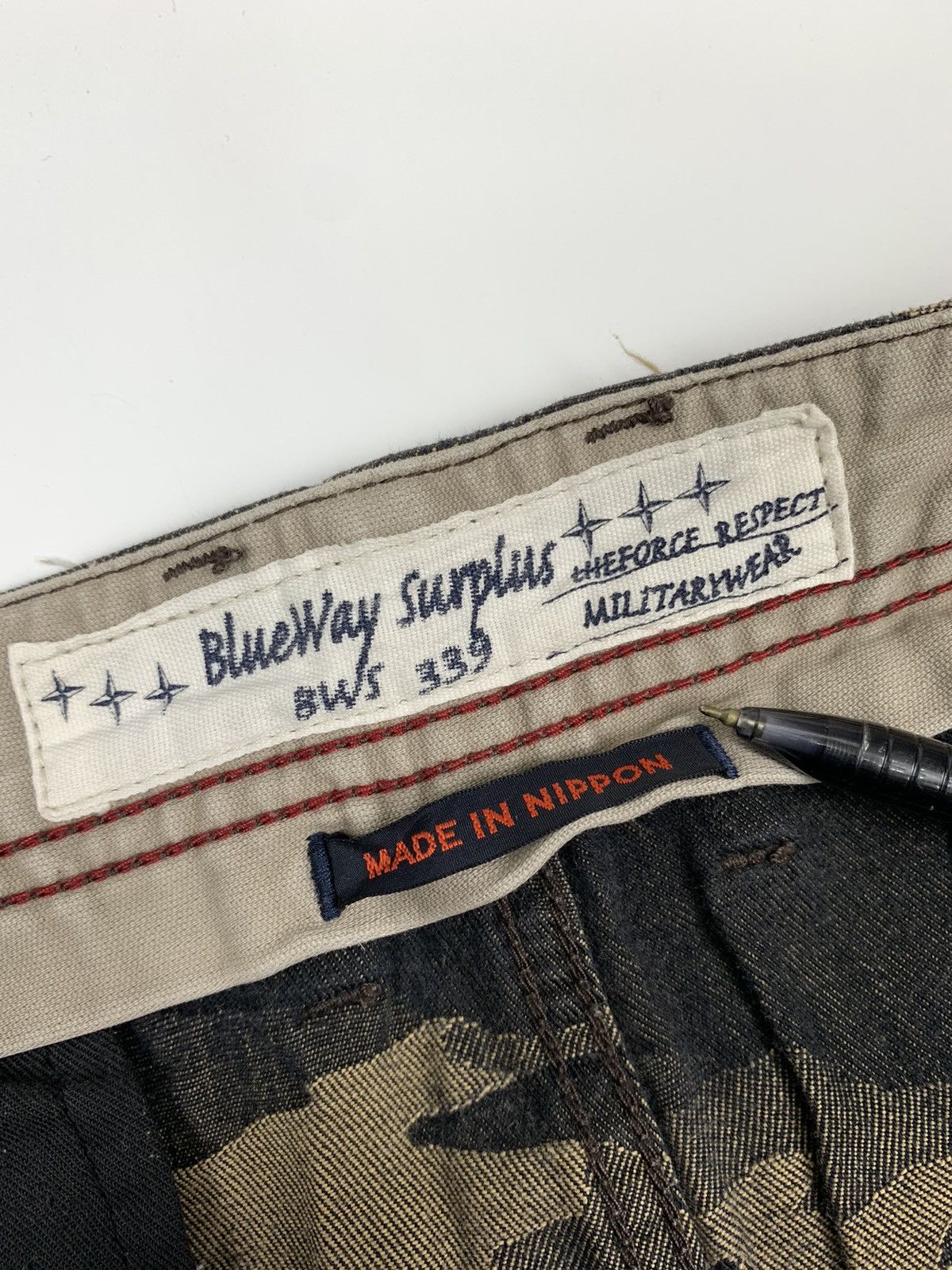 Japanese Brand Blueways Surplus Bws339 Camouflage Cargo Trouser Size US 30 / EU 46 - 6 Thumbnail