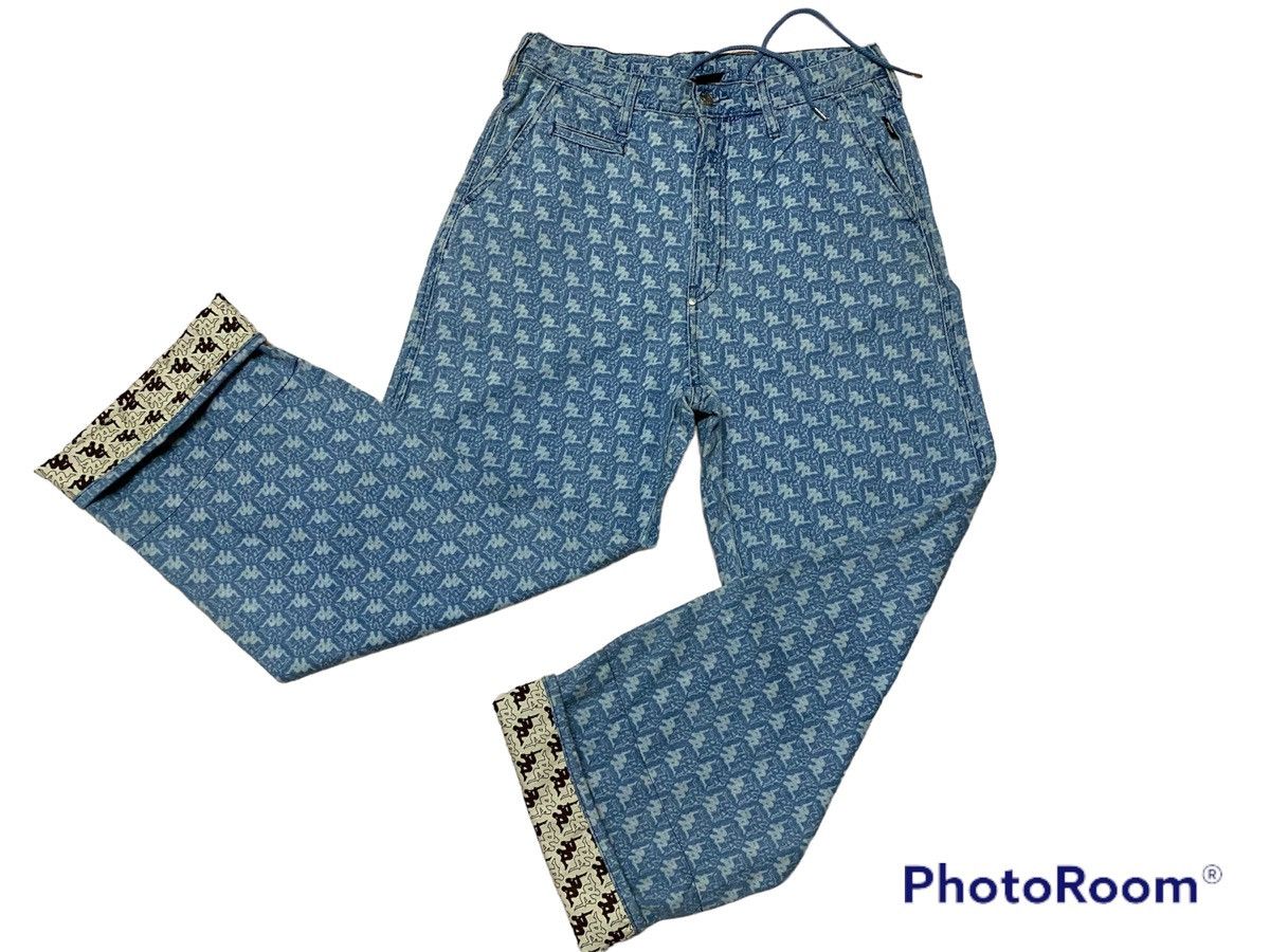 Kappa Vintage rare full monogram kappa blue jeans Size US 34 / EU 50 - 5 Thumbnail