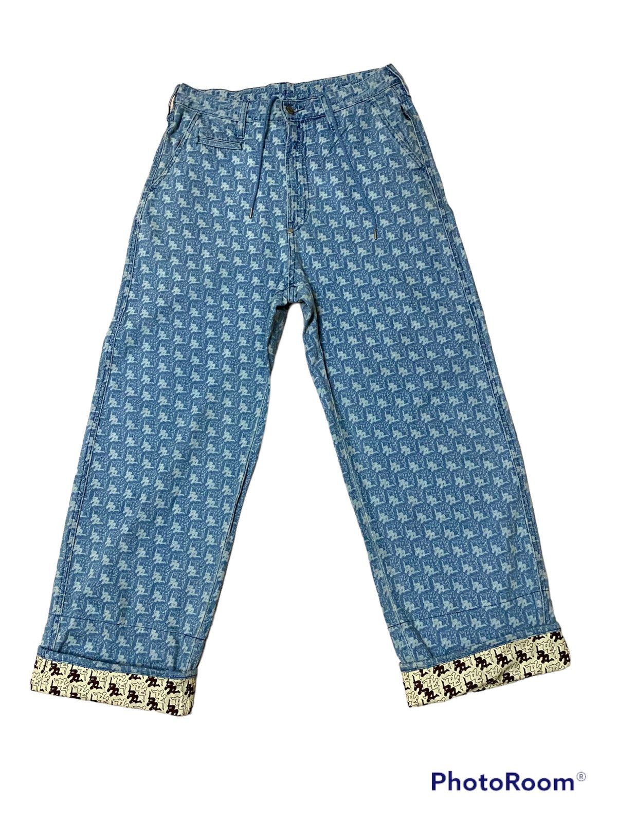 Kappa Vintage rare full monogram kappa blue jeans Size US 34 / EU 50 - 3 Thumbnail