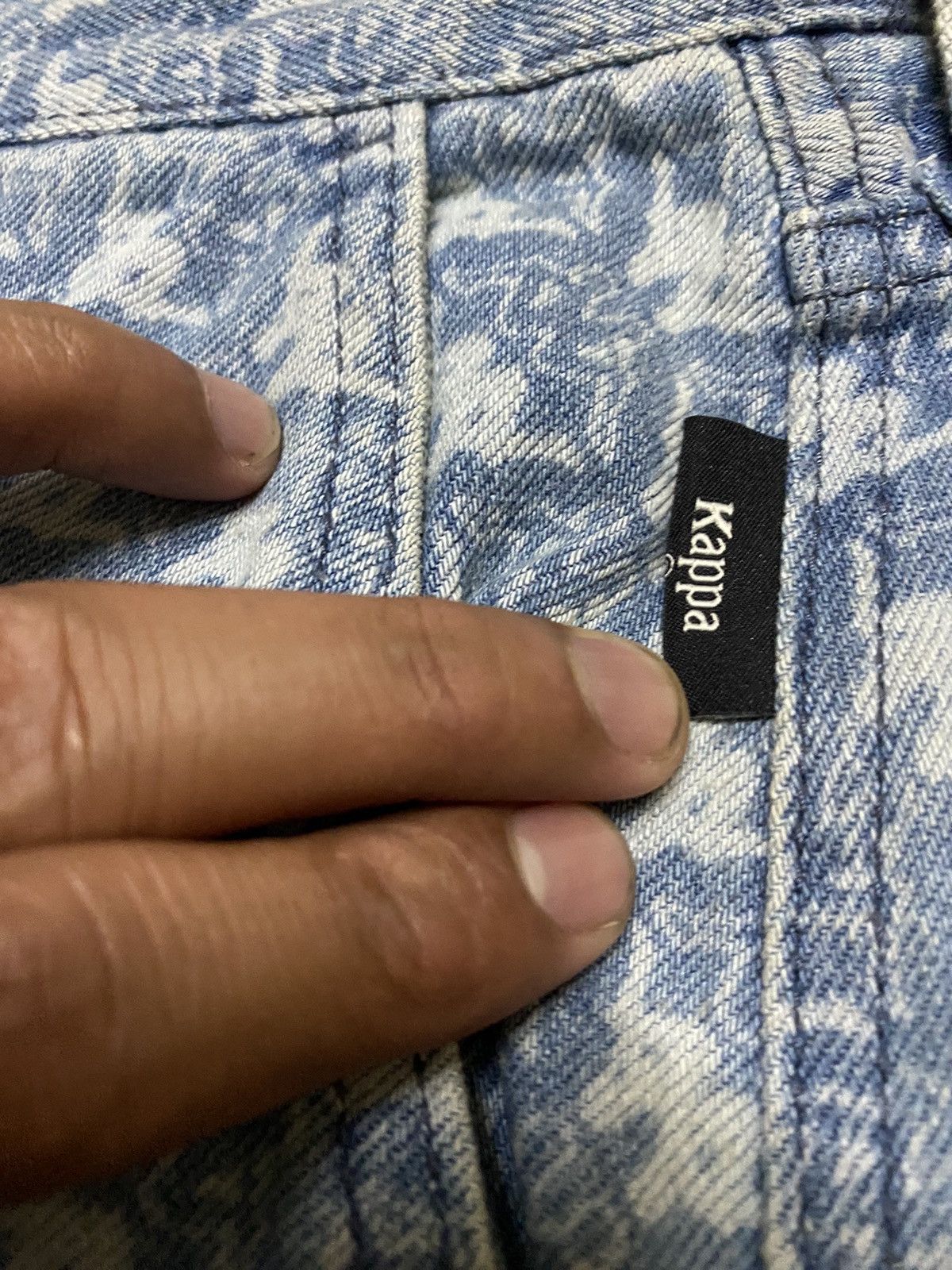 Kappa Vintage rare full monogram kappa blue jeans Size US 34 / EU 50 - 8 Thumbnail