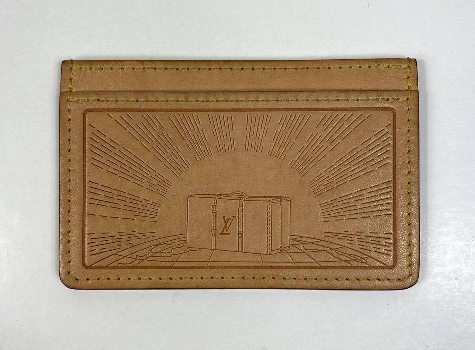 LOUIS VUITTON Vachetta Earth Trunks Card Holder 1124530