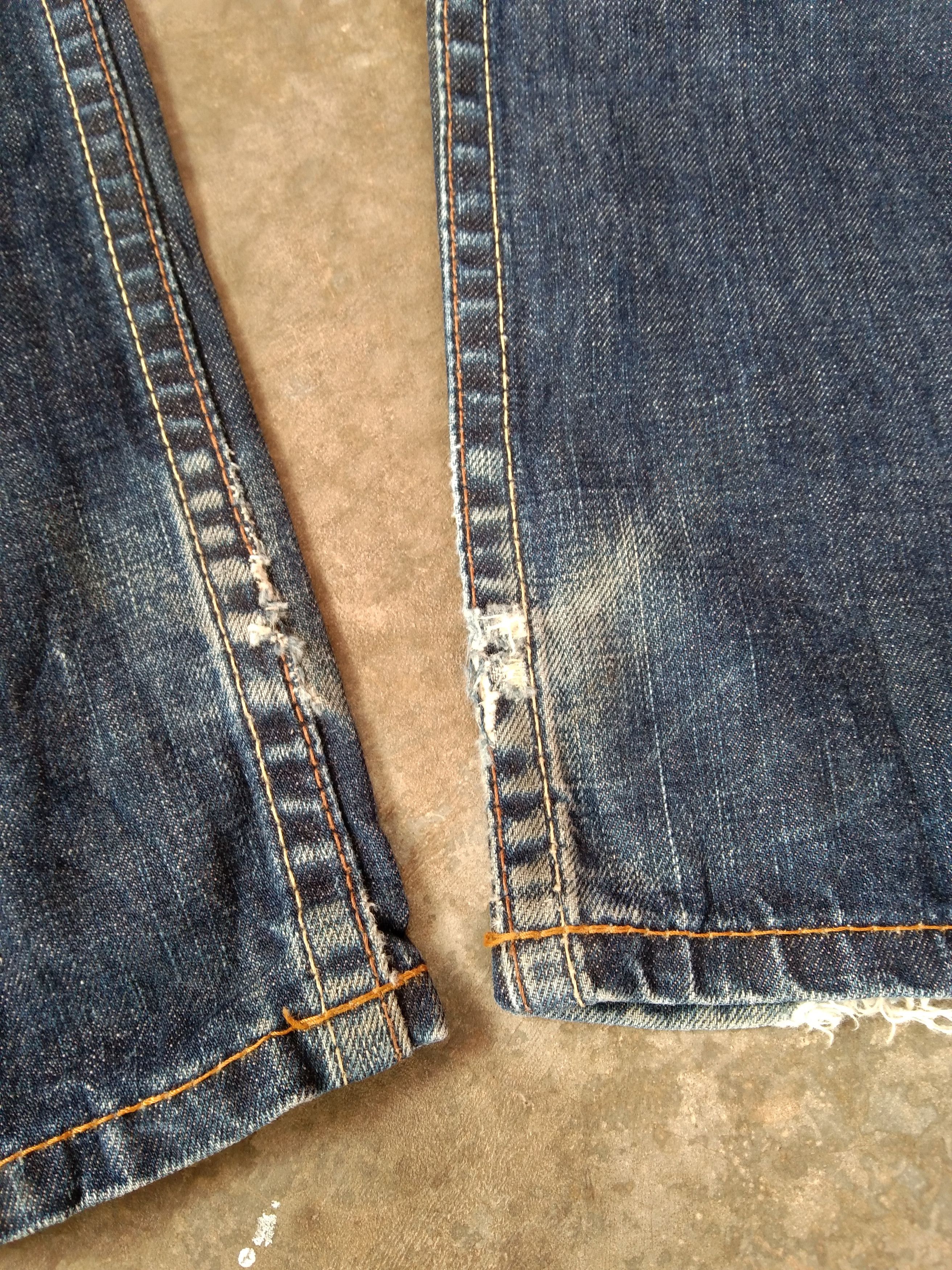 Levi's Vintage Levi's Jeans 502 Distressed Denim 29x31 Size US 29 - 6 Thumbnail