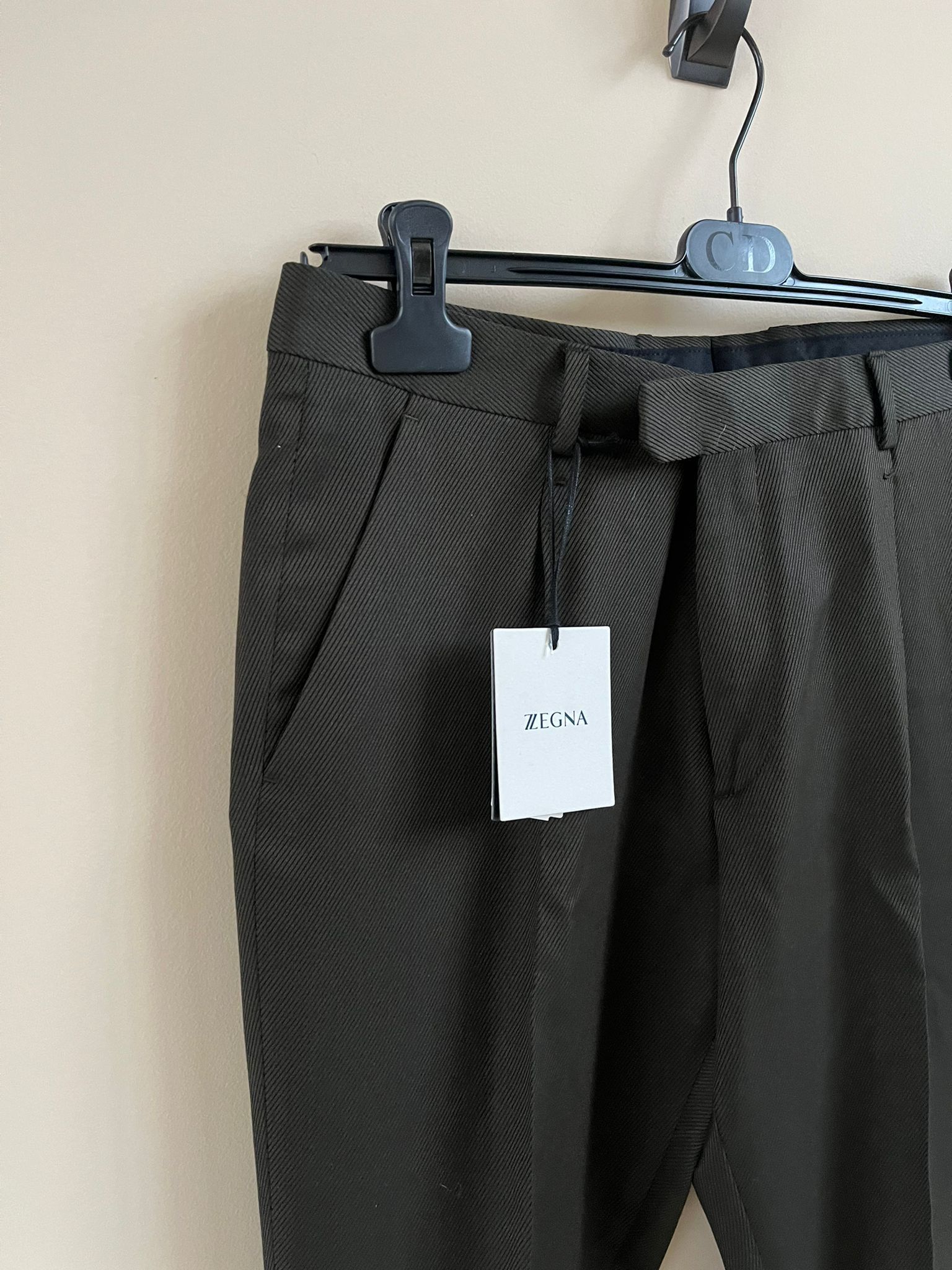 Ermenegildo Zegna One Pleat Wool Pants in Green Size US 34 / EU 50 - 8 Thumbnail