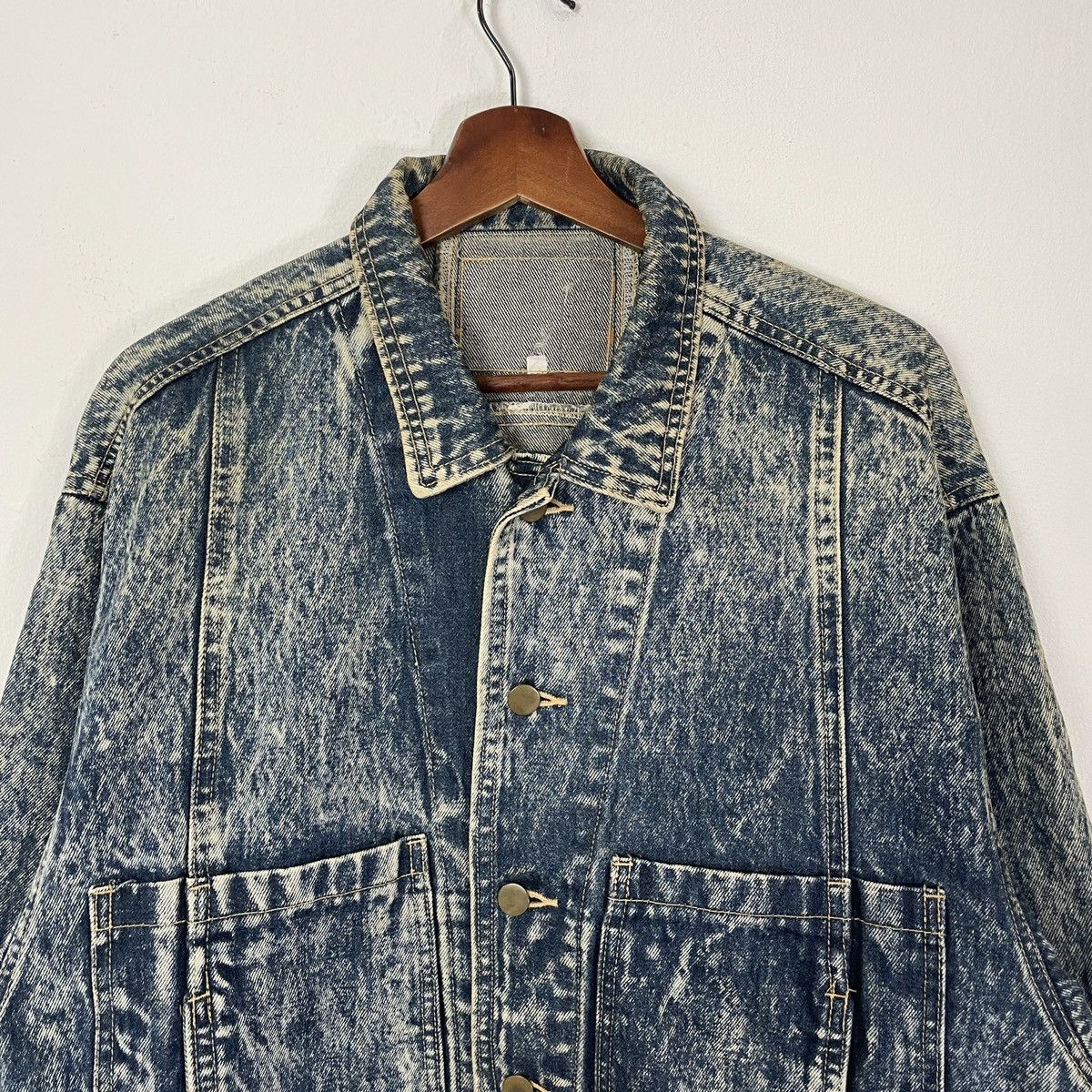 Vintage Vintage Unbranded Button Ups Acid Wash Jacket Size US L / EU 52-54 / 3 - 4 Thumbnail