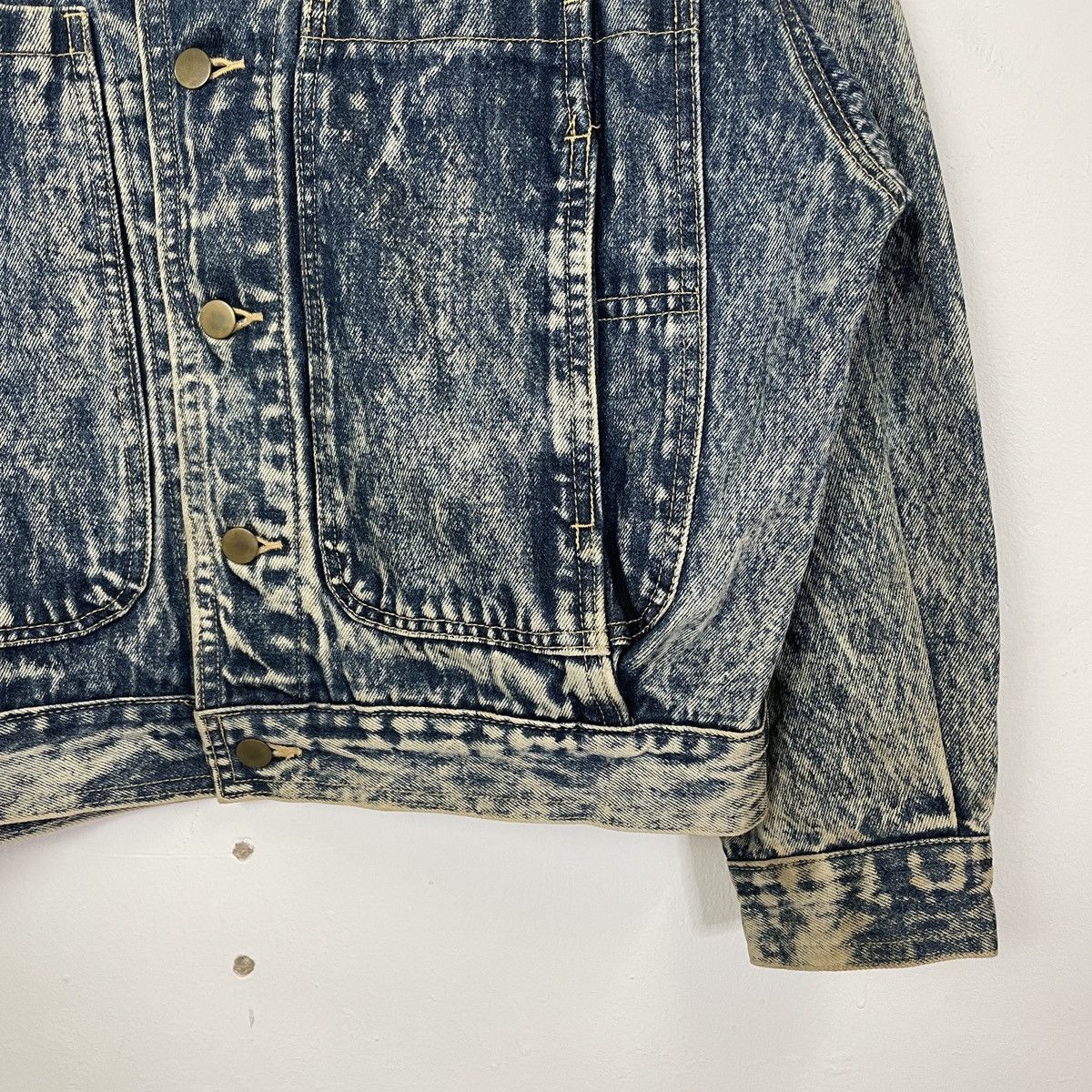 Vintage Vintage Unbranded Button Ups Acid Wash Jacket Size US L / EU 52-54 / 3 - 2 Thumbnail